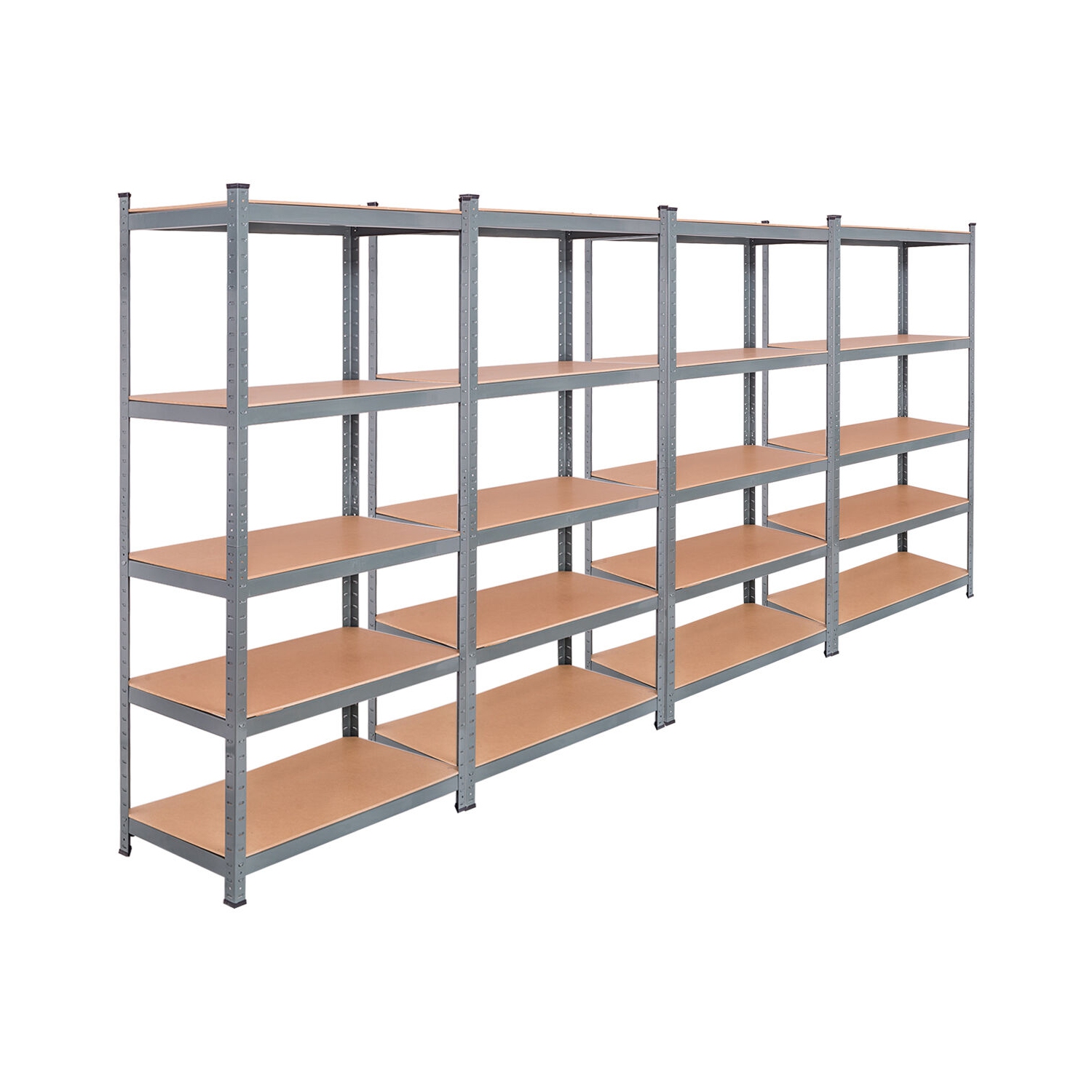Gymax 72'' Heavy Duty Steel 5 Level Garage Shelf Metal Storage Adjustable Shelves Unit