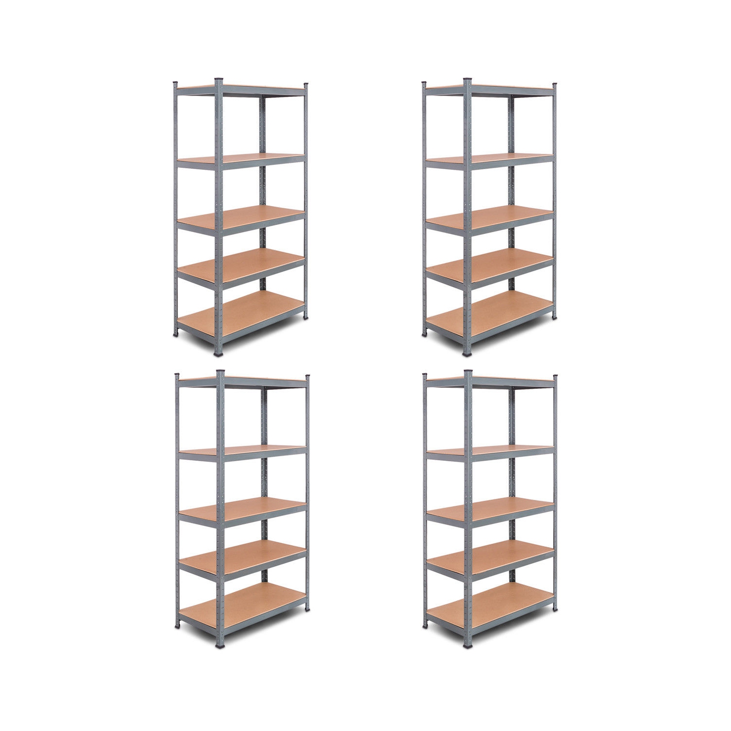 Gymax 72'' Heavy Duty Steel 5 Level Garage Shelf Metal Storage Adjustable Shelves Unit