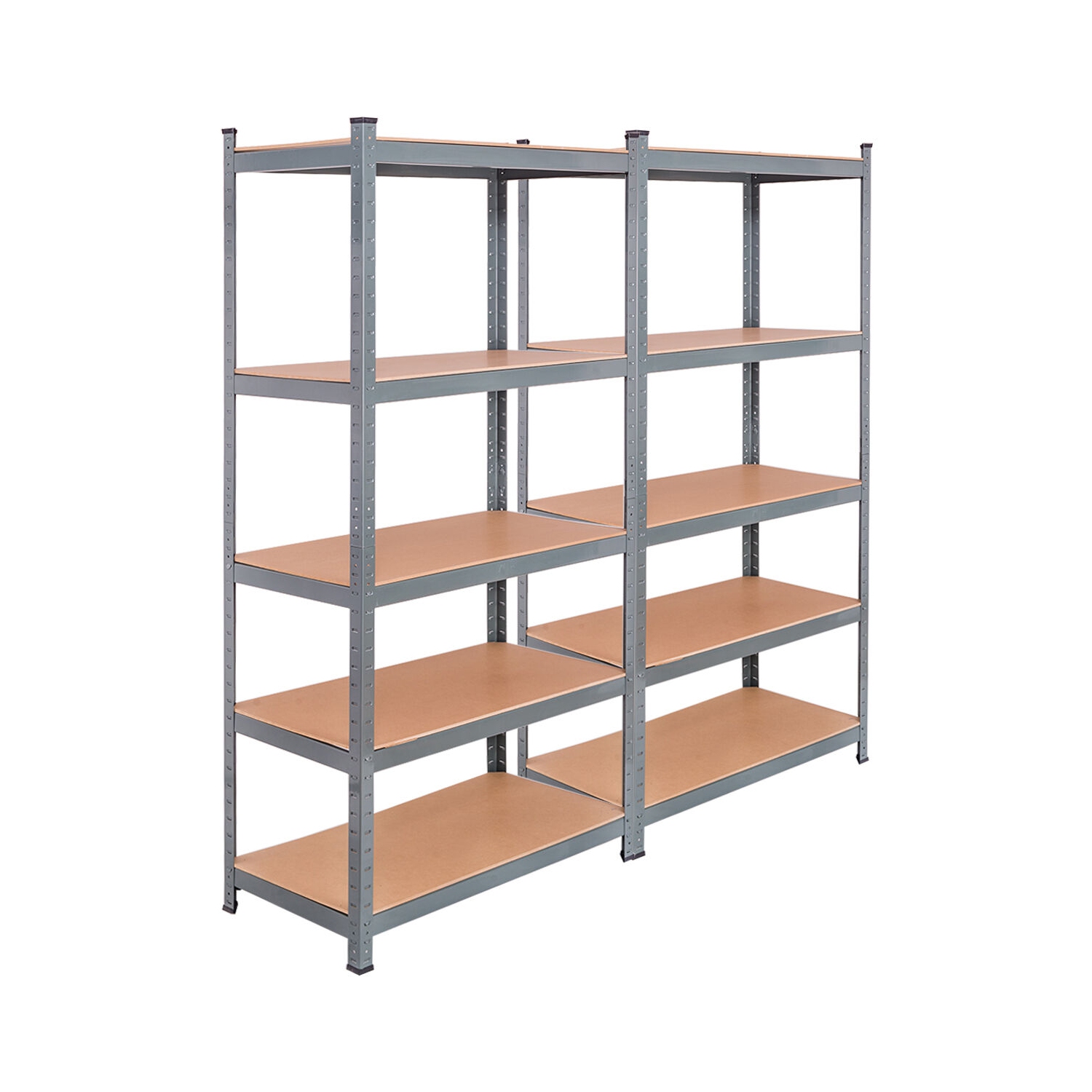 Gymax 72'' Heavy Duty Steel 5 Level Garage Shelf Metal Storage Adjustable Shelves Unit
