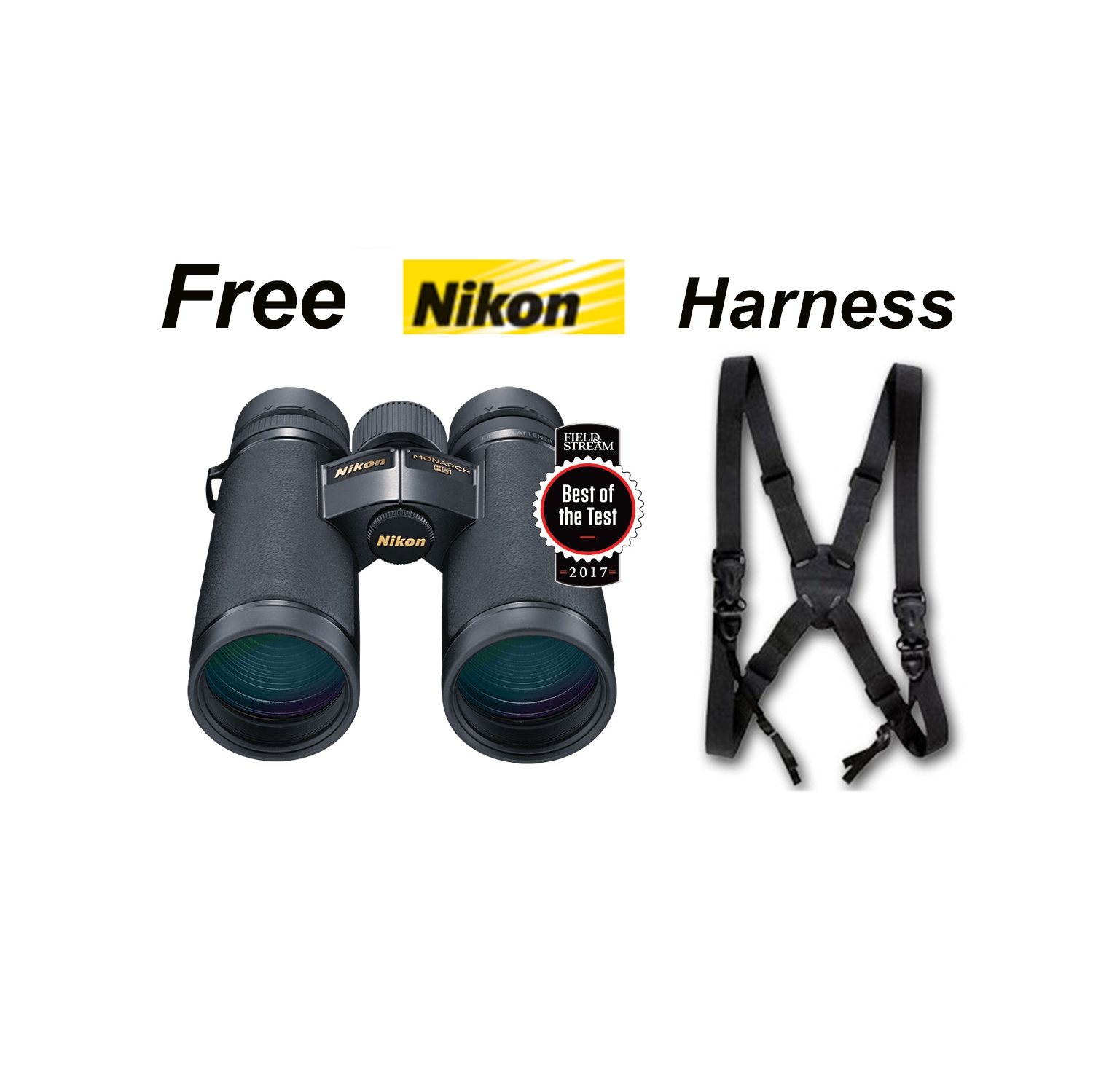 Nikon Monarch HG 8x42 High Grade Roof Prism #16027 +Harness. Nikon Canada Lifetime warranty.