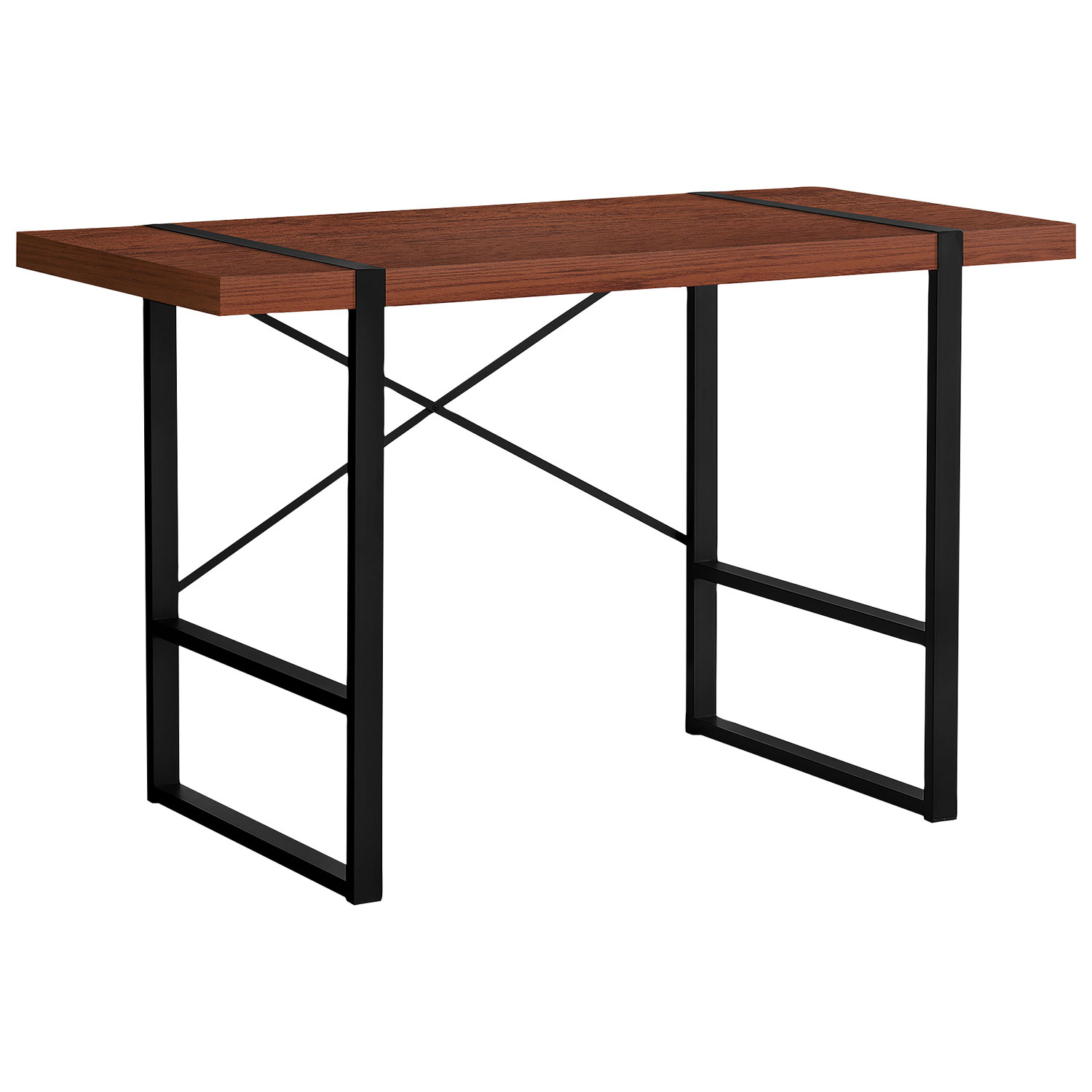 Monarch 49"W Computer Desk - Cherry/Black