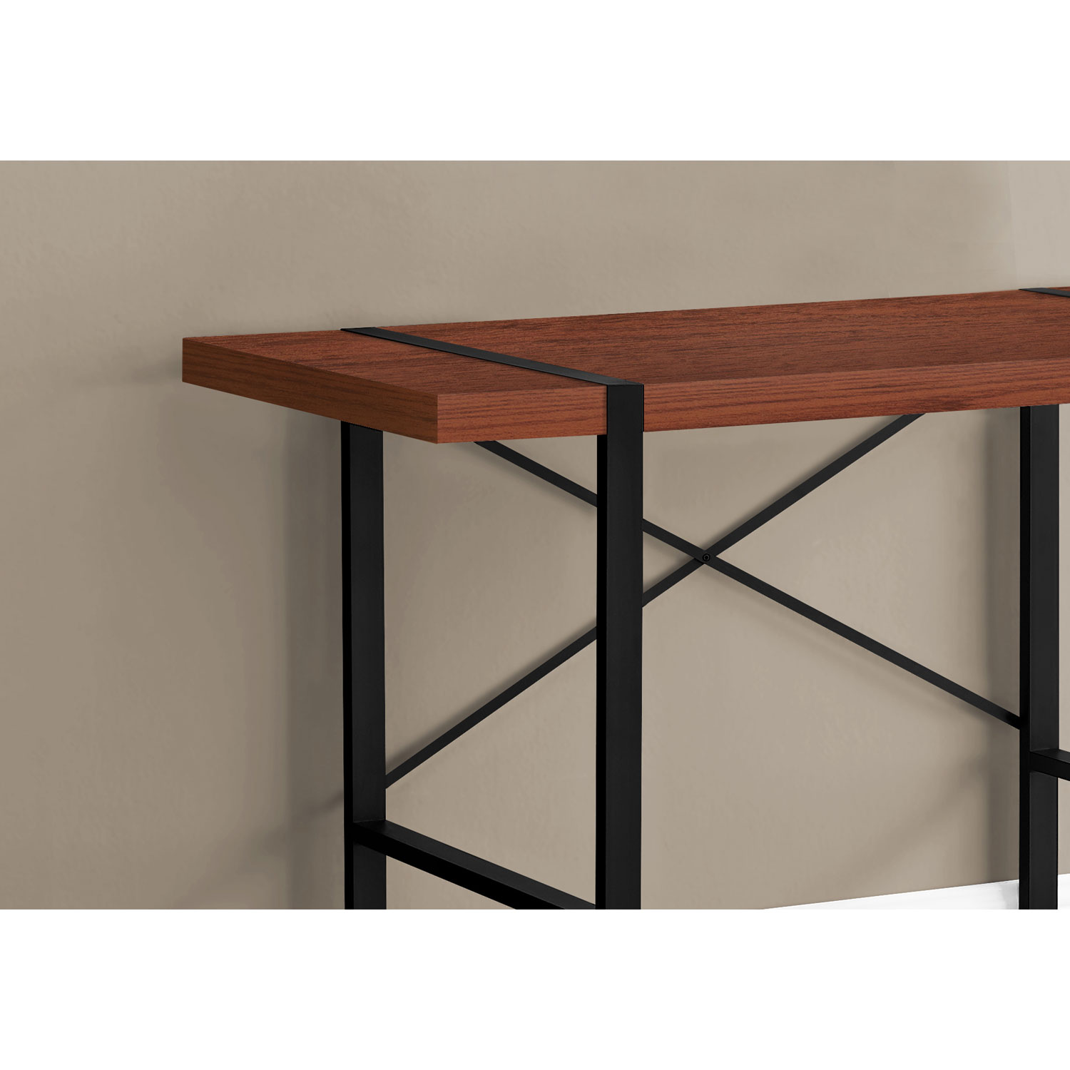 Monarch 49"W Computer Desk - Cherry/Black