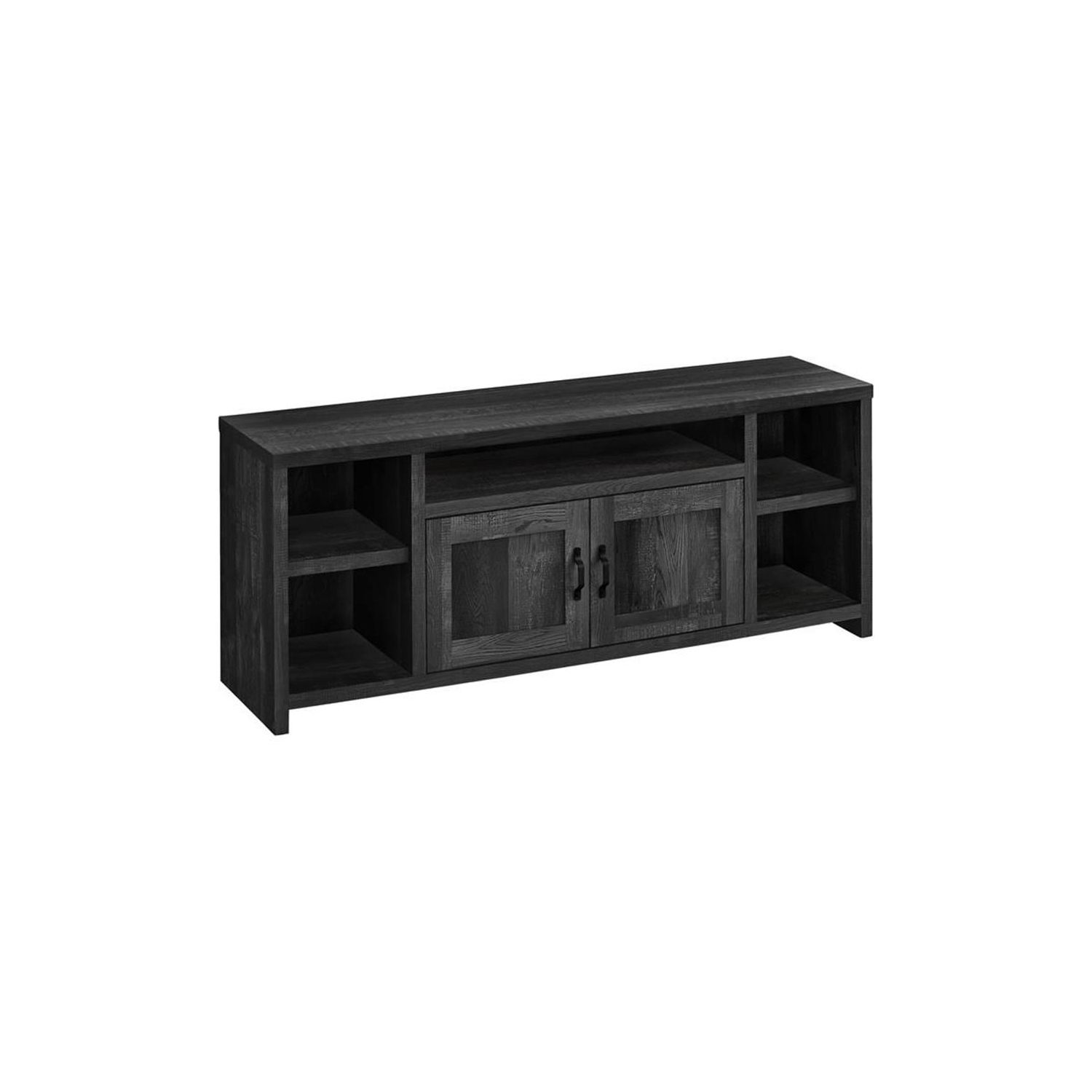 Monarch Specialties I 2743 Meuble Tv - 60" de Long / Faux Bois Noir