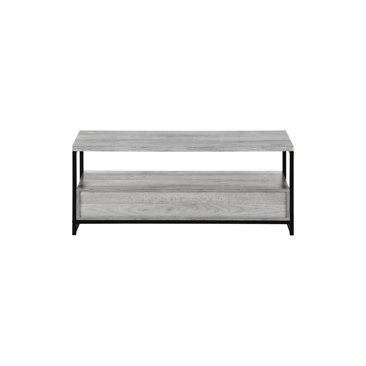 Monarch Specialties I 2871 Tv Stand - 48" Long / Grey / Black Metal