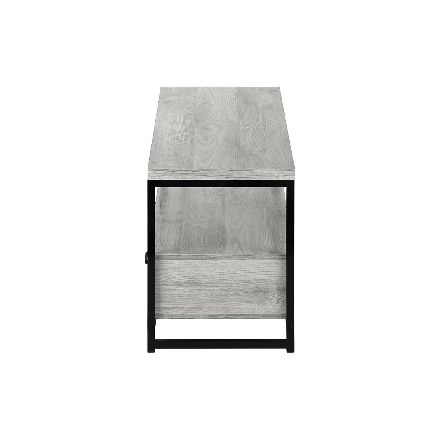 Monarch Specialties I 2871 Tv Stand - 48" Long / Grey / Black Metal