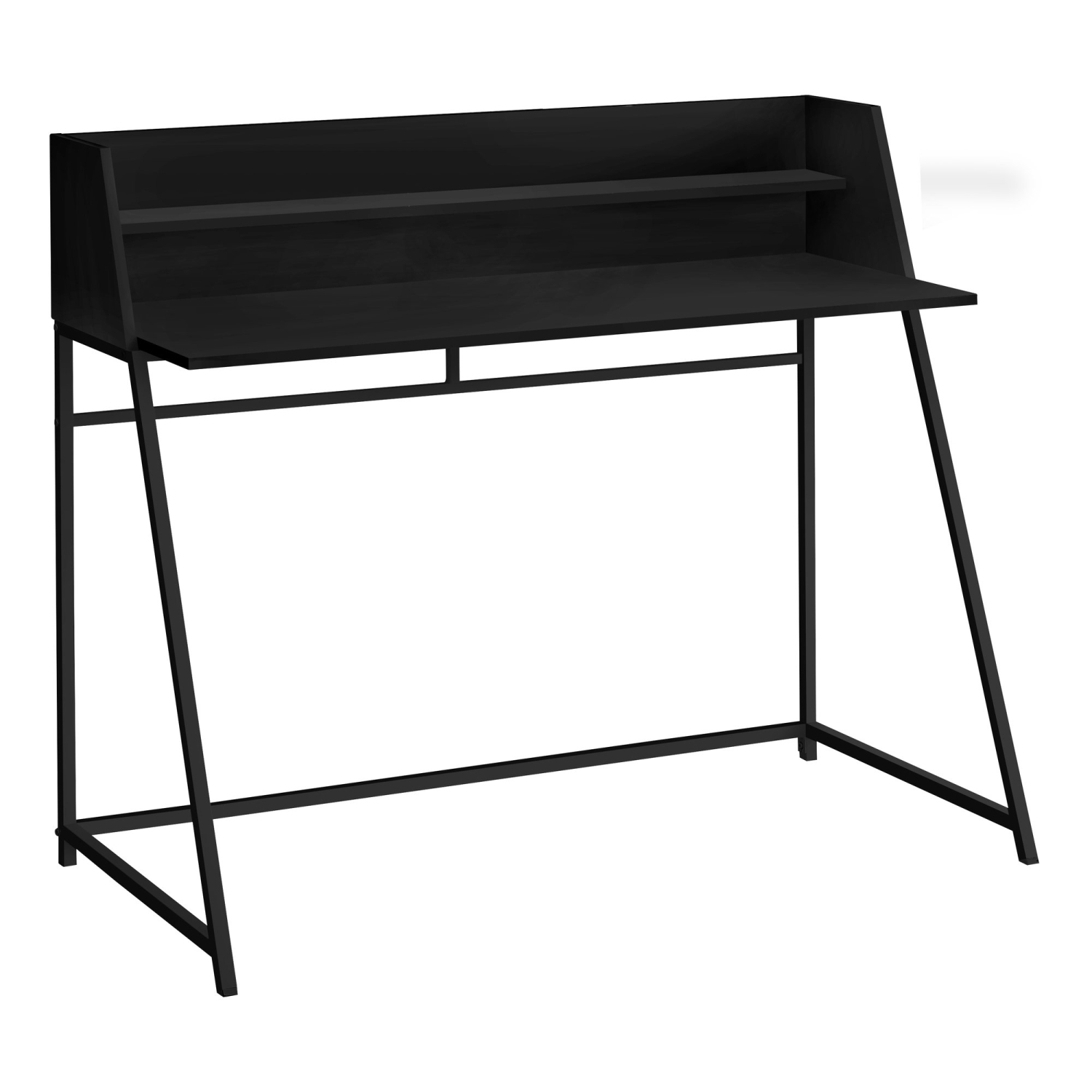 Monarch Specialties I 7547 Computer Desk - 48" Long / Black / Black Metal