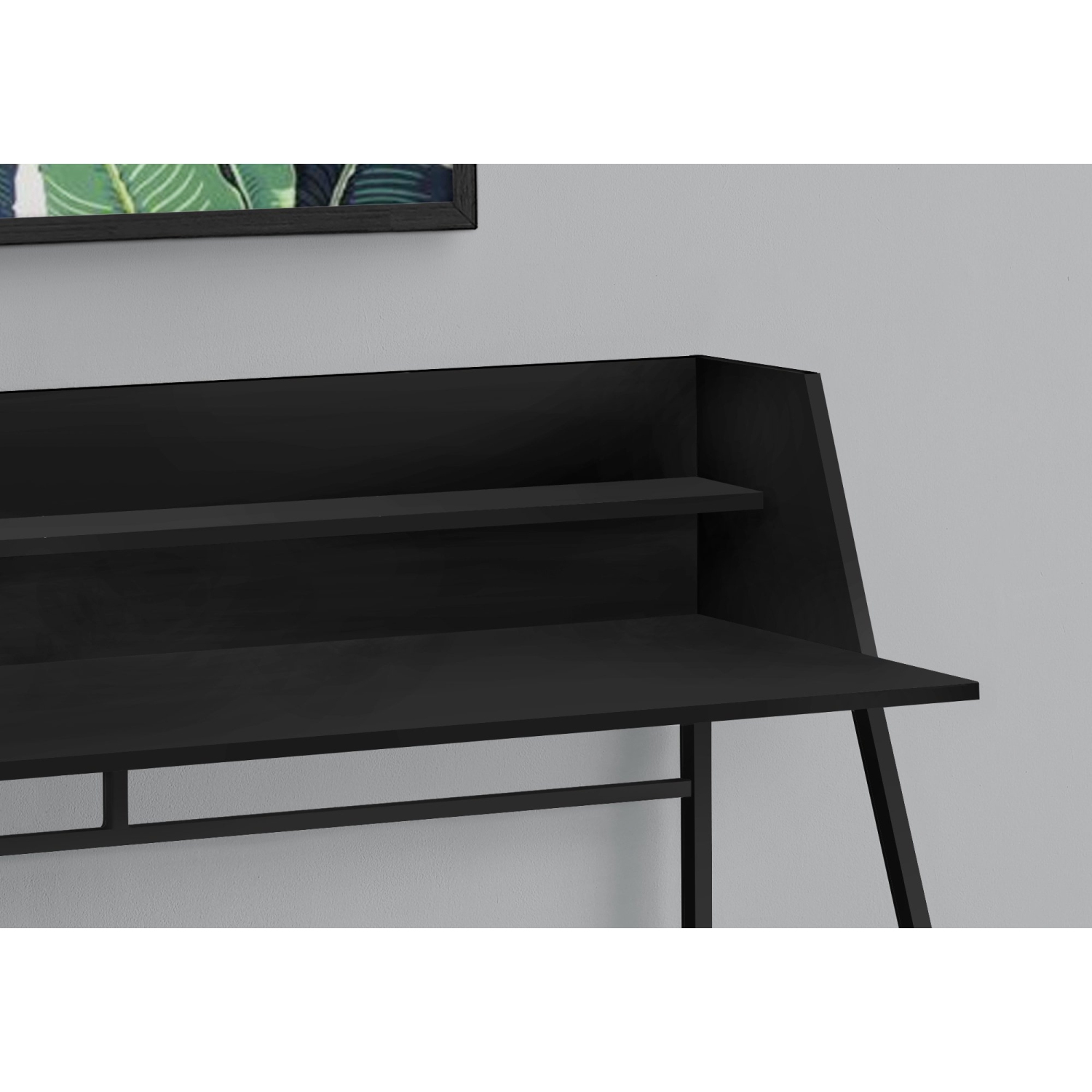 Monarch Specialties I 7547 Computer Desk - 48" Long / Black / Black Metal
