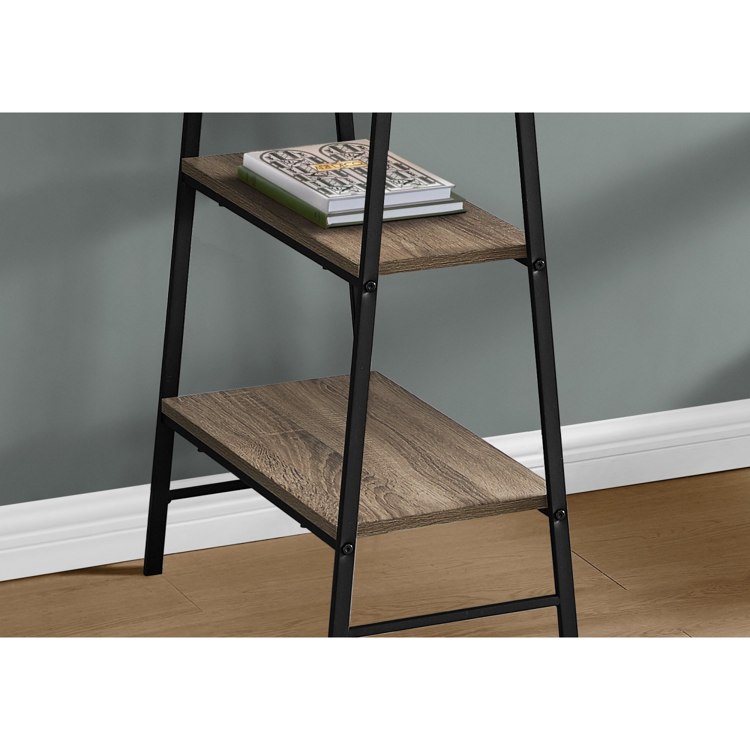 Monarch Specialties I 7523 Bureau - 48" de Long / Taupe Foncé/ Métal Noir