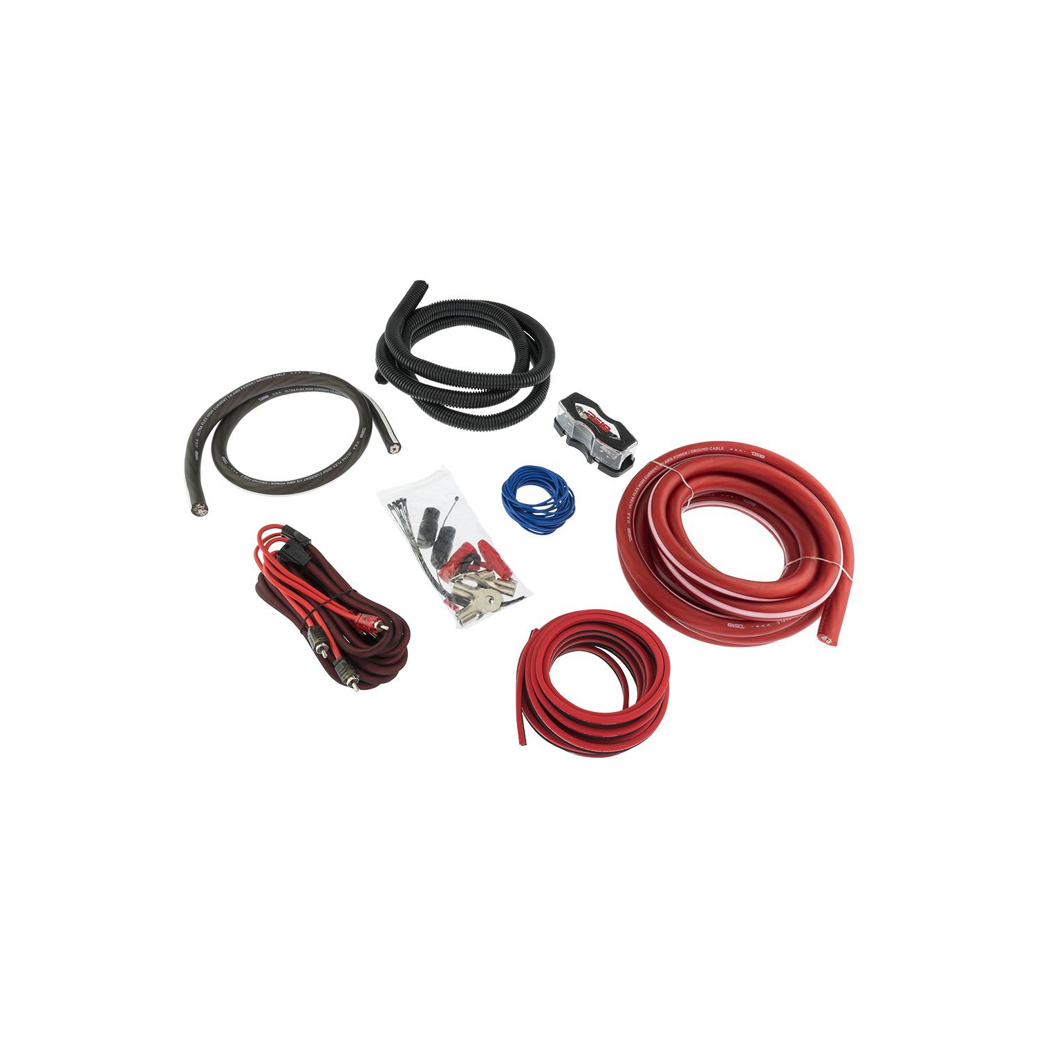 Trousse de câblage pour amplificateur CCA de calibre 1/0 AMPKIT0 DS18 avec câbles RCA