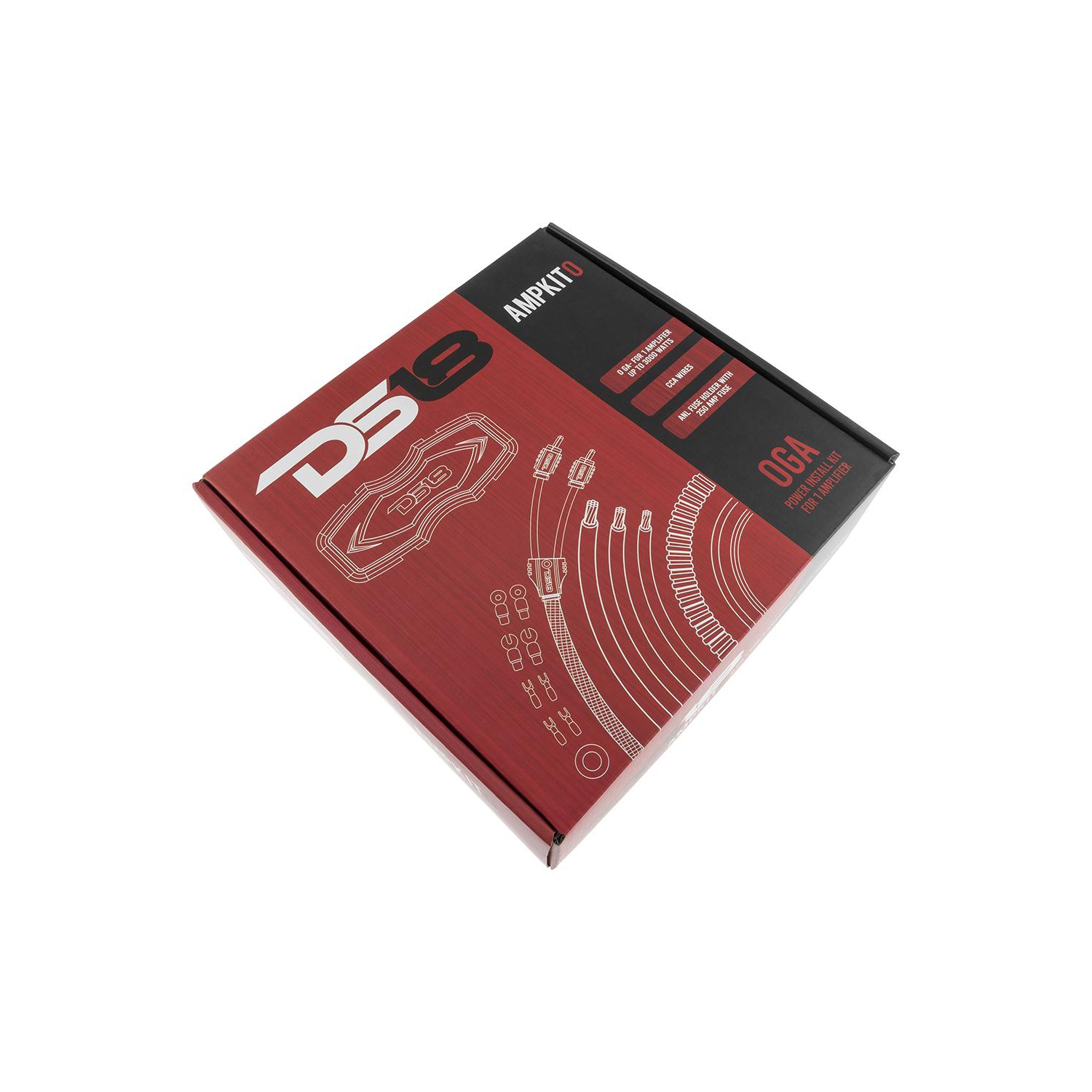 Trousse de câblage pour amplificateur CCA de calibre 1/0 AMPKIT0 DS18 avec câbles RCA