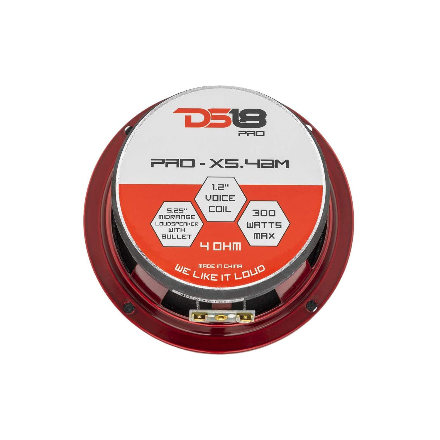 Haut-parleur de milieu de gamme DS18 PRO-X5.4BM 5.25 po, 4 ohms, 300 W, vendu séparément