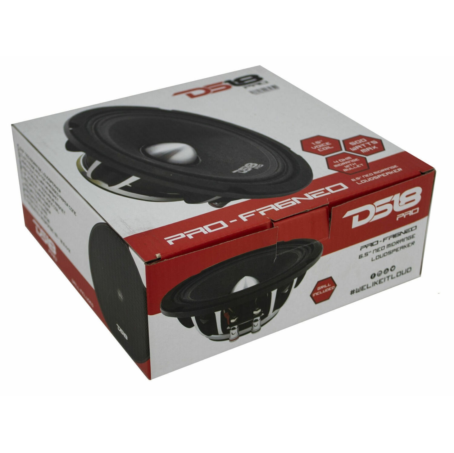Haut-parleur de milieu de gamme DS18 PRO-FR6NEO 6,5 po 4 ohms, 500 W - vendu séparément