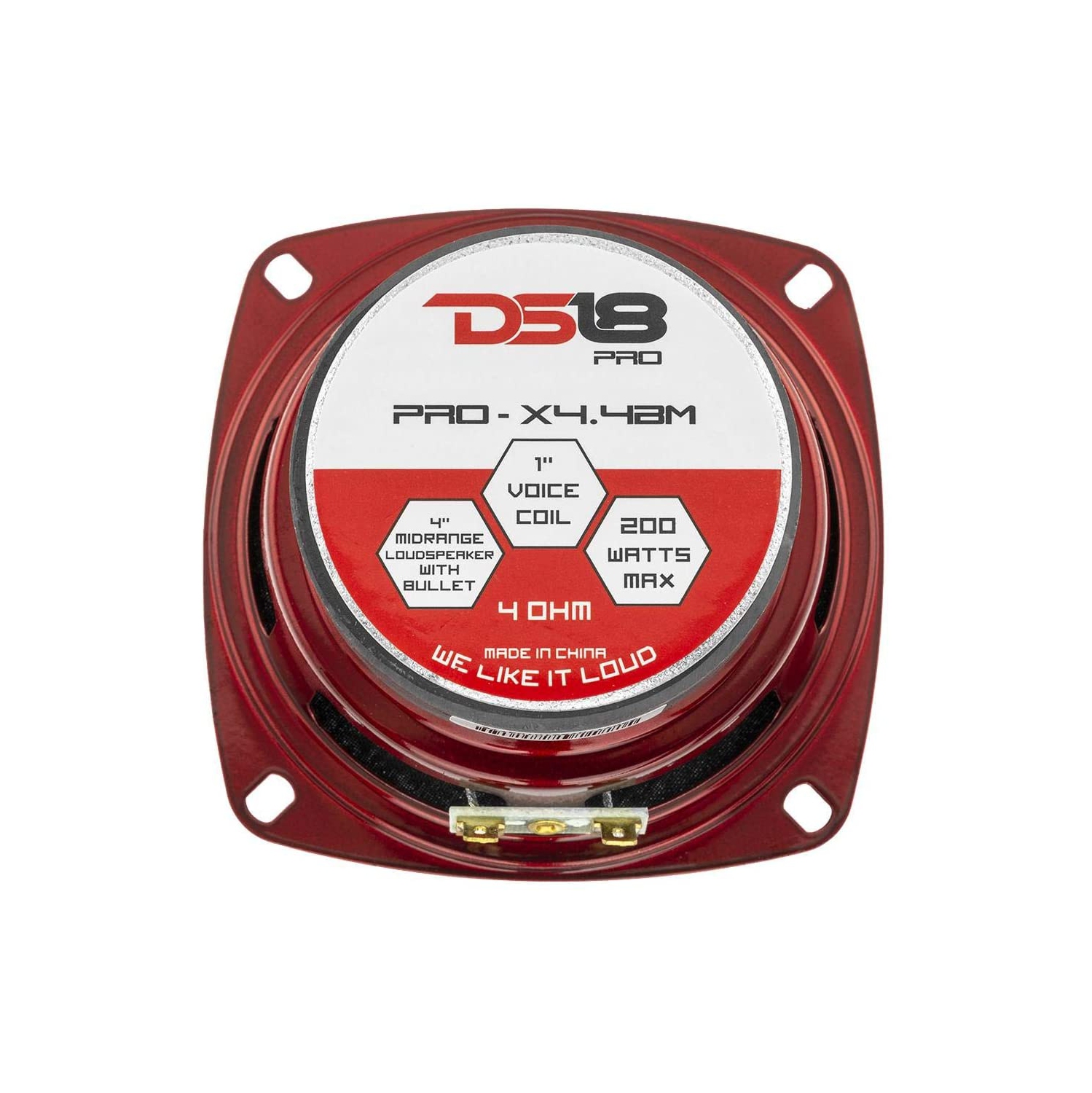 Haut-parleur de milieu de gamme DS18 PRO-X4.4BM 4 po, 4 ohms, 200 W, vendu séparément