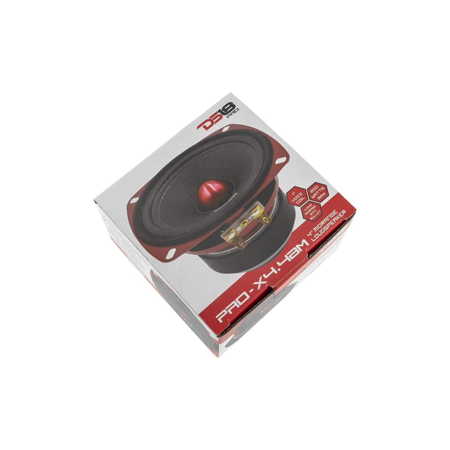 Haut-parleur de milieu de gamme DS18 PRO-X4.4BM 4 po, 4 ohms, 200 W, vendu séparément