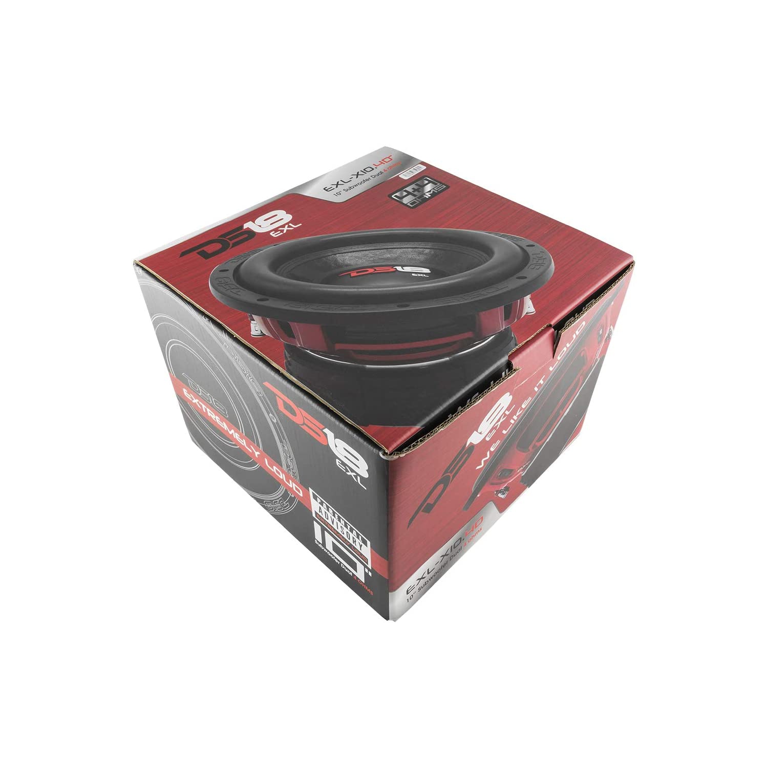 DS18 EXL-X10.4D 1,750W Max Dual 4-ohm 10" Subwoofer
