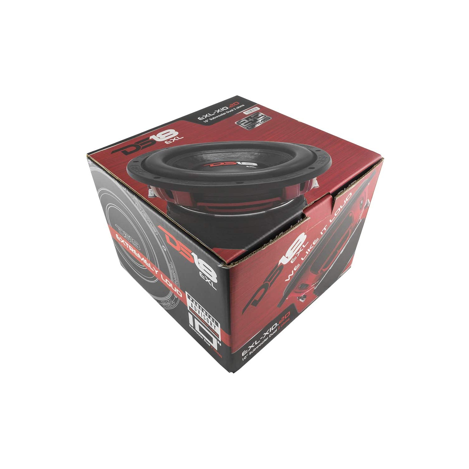 DS18 EXL-X10.2D 1,750W Max Dual 2-ohm 10" Subwoofer