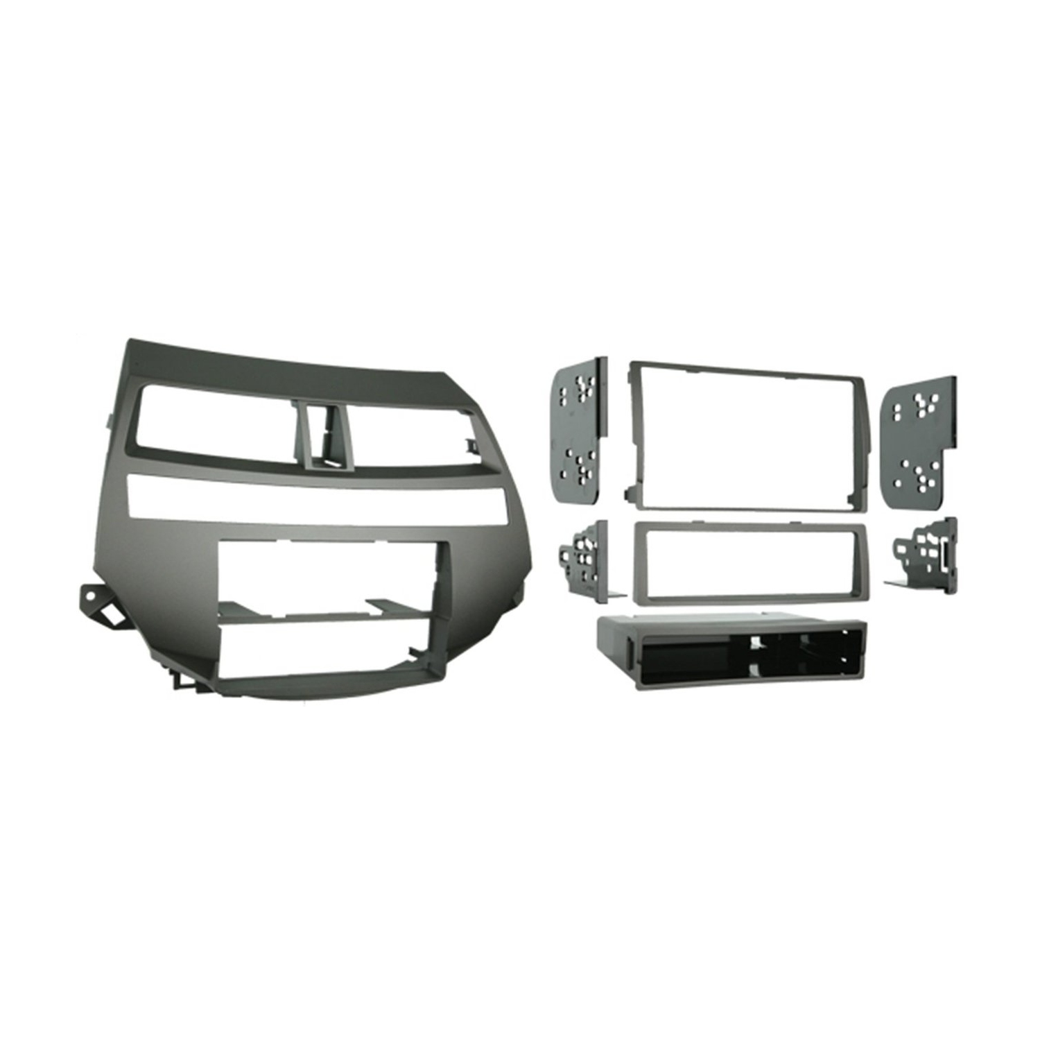 Trousse d’installation DIN simple/double 99-7875T de Metra pour véhicules Honda Accord 2008-2009 avec commande de température à deux zones - Taupe