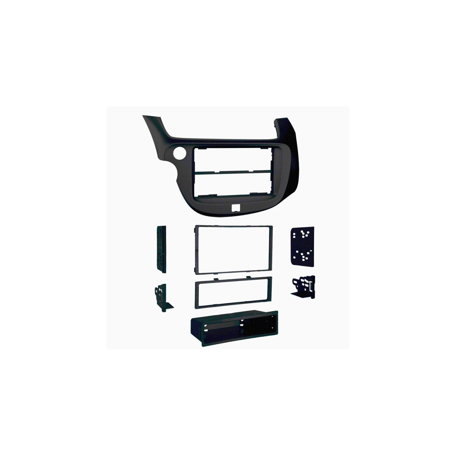 Trousse de tableau de bord DIN simple/double 99-7877B de Metra pour véhicules Fit 2009-2013 de Honda