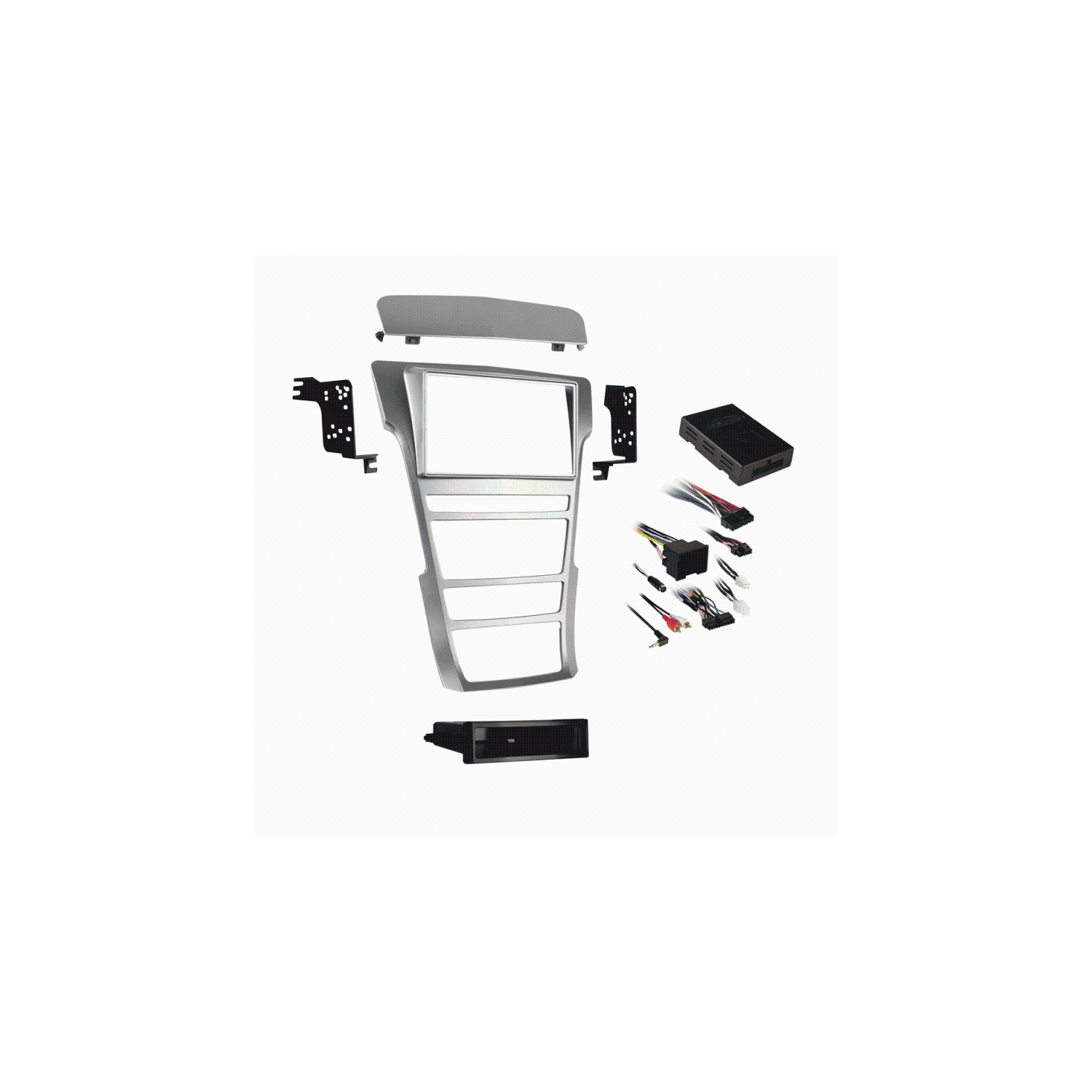 Metra 99-3018S Single and Double DIN Dash Installation Kit for 2008-2015 Cadillac CTS Vehicles - Silver