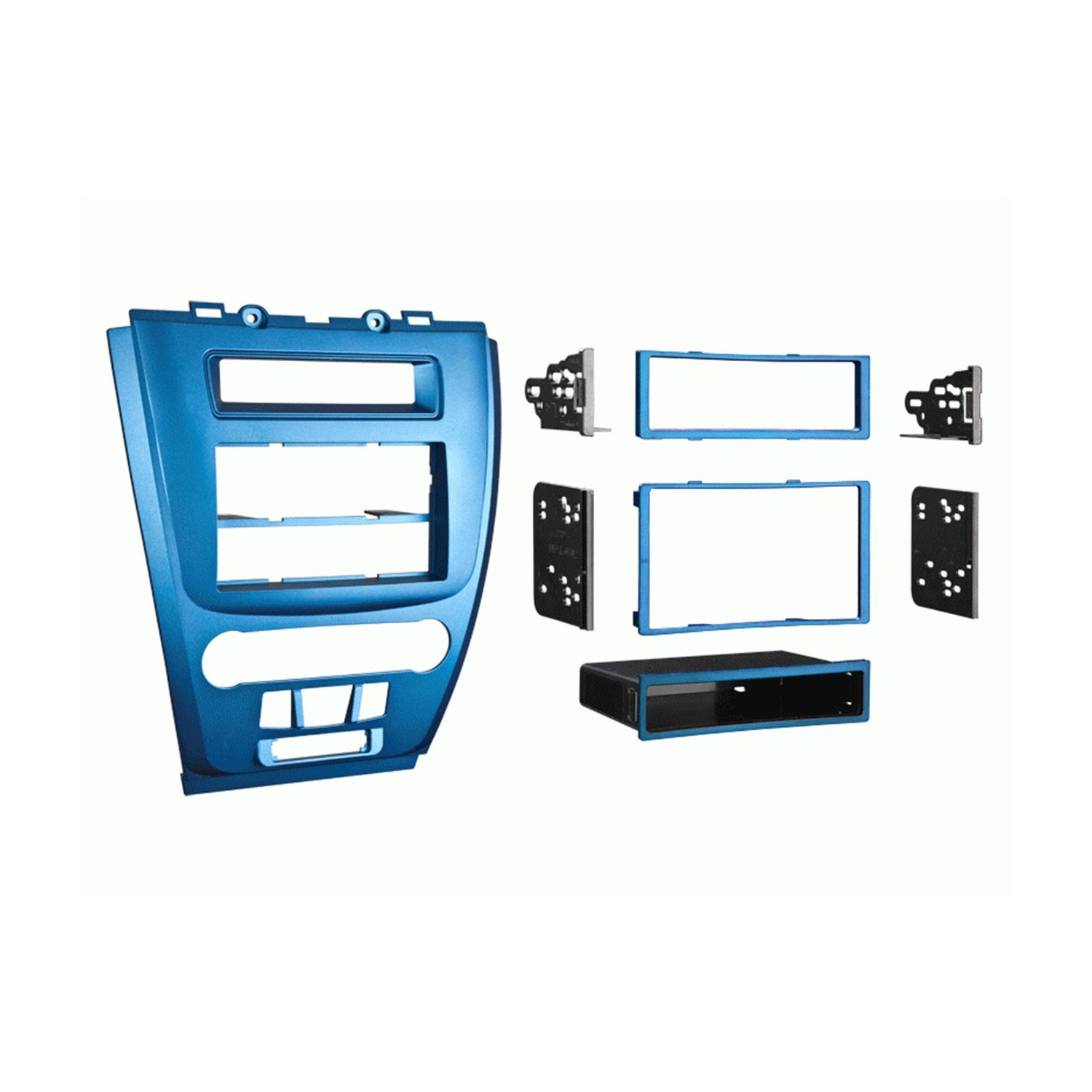 Metra 99-5821BL Single or Double DIN Installation Dash Kit for 2010-12 Ford Fusion & Mercury Milan - Blue
