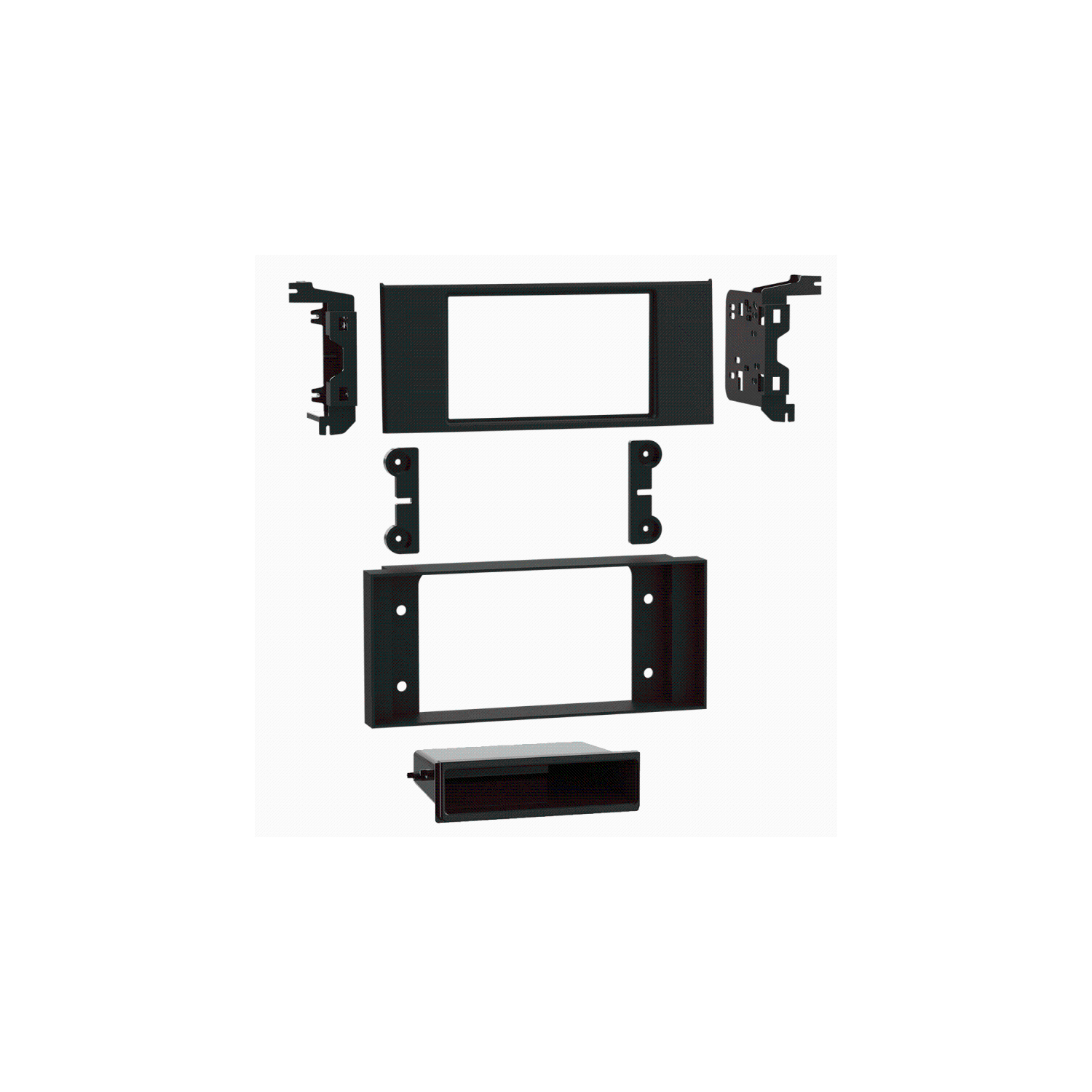 Metra 99-9402B Single/Double DIN Dash Kit for Select 2003-2012 Land Rover Range Rover Vehicles