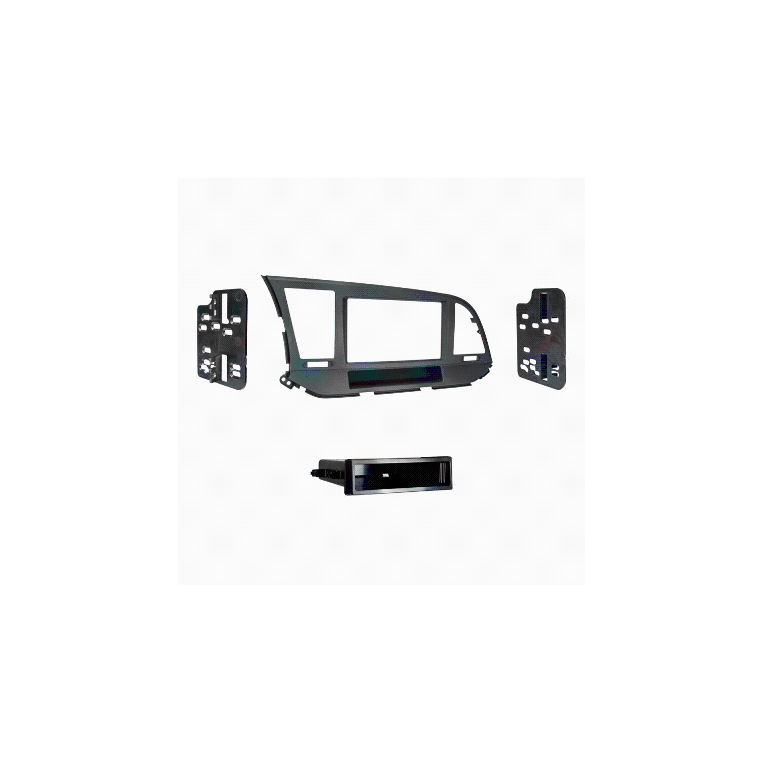 Metra 99-7376B Single Din Dash Kit w/ Pocket for Select 2017-Up Hyundai Elantra Vehicles