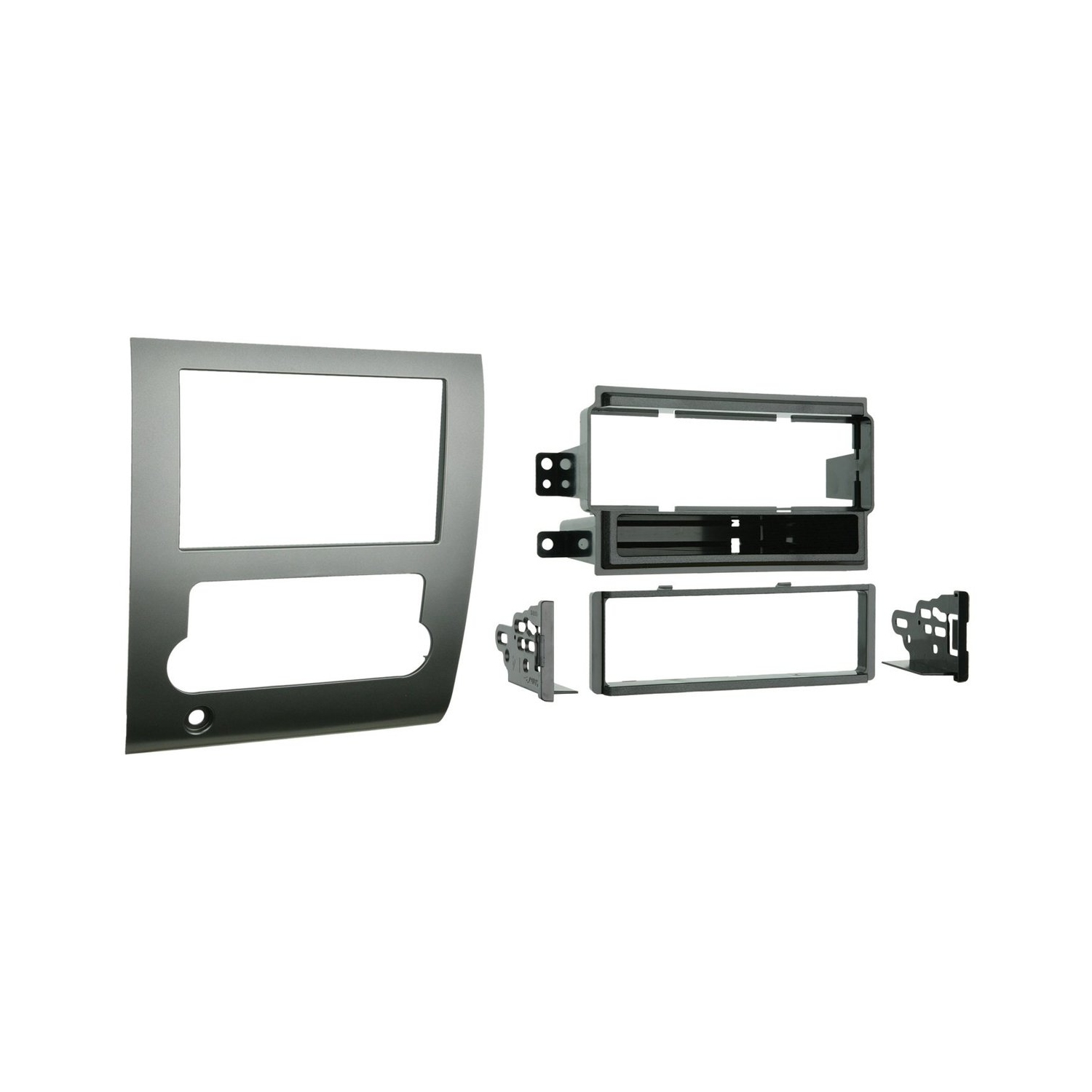 thumbnail interactive-video image 1 of Metra 95-7424 Double Din Radio Dash Kit & Wiring Harness For Nissan Titan W/ BOSE - Painted Silver 1 of 2