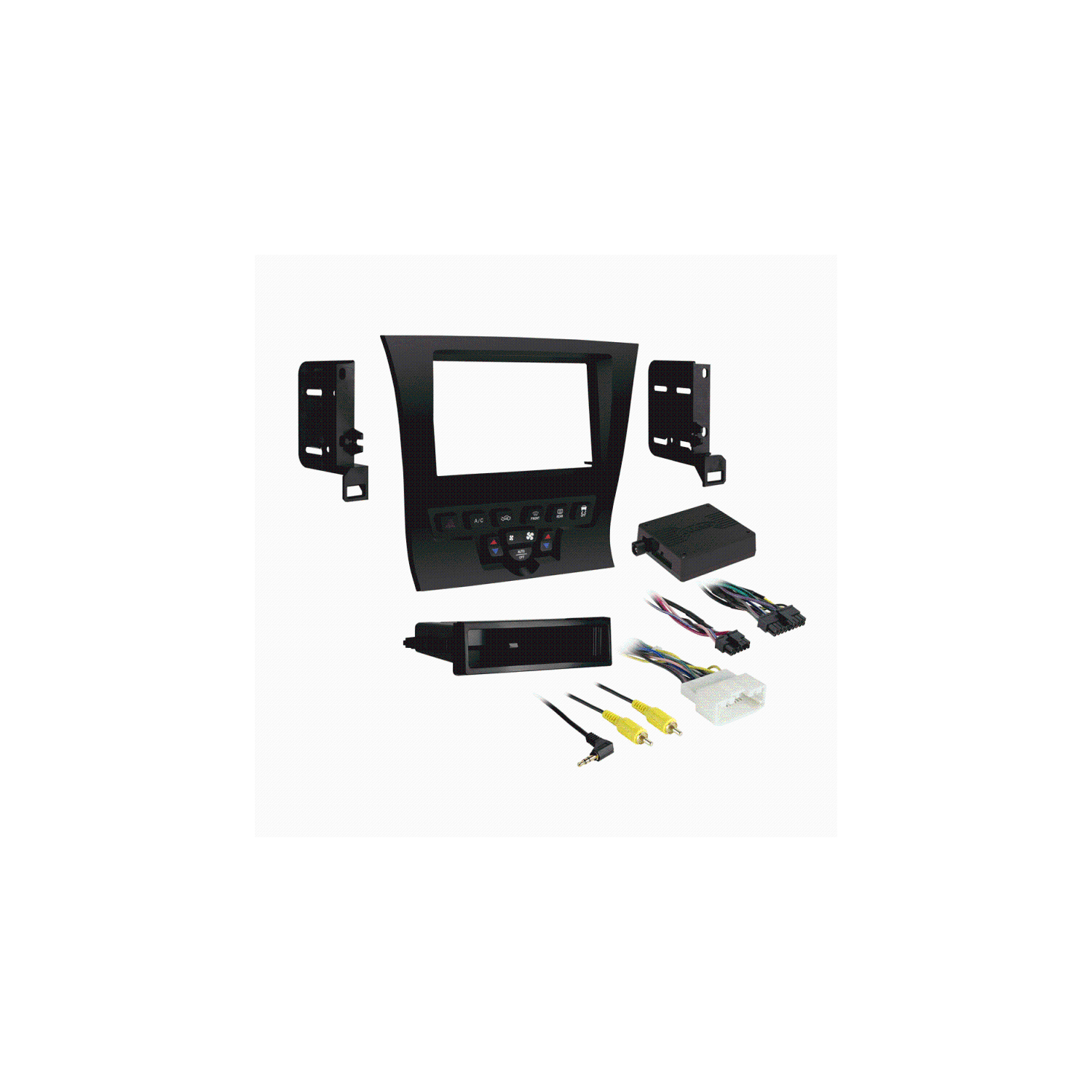 Metra 99-6525B Aftermarket Stereo Installation Kit for 2011-2014 Chrysler 300 Vehicles - Matte Black
