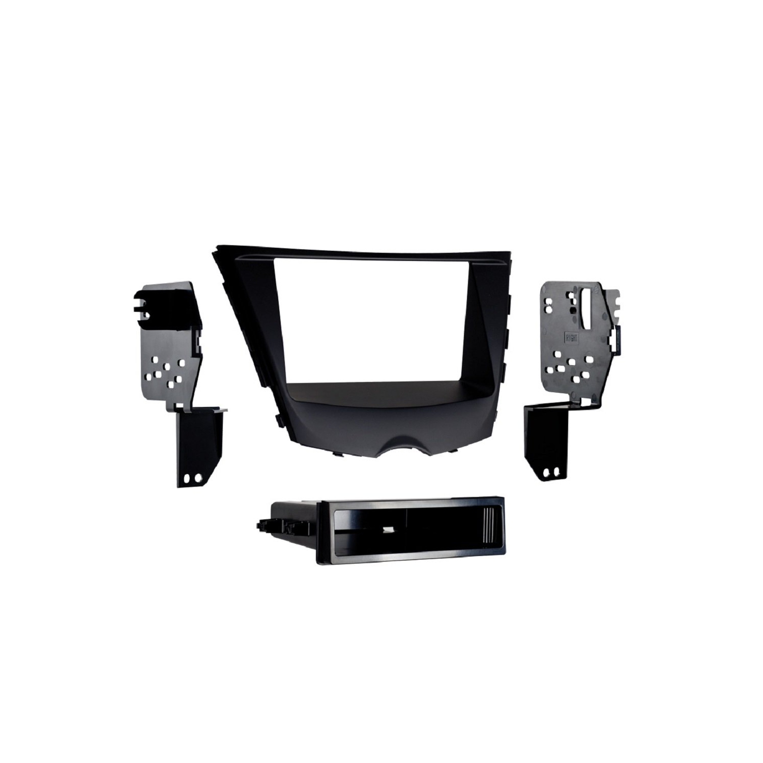 Metra 99-7350B 2012-Up Hyundai Veloster ISO Single/Double DIN Installation Kit With Pocket