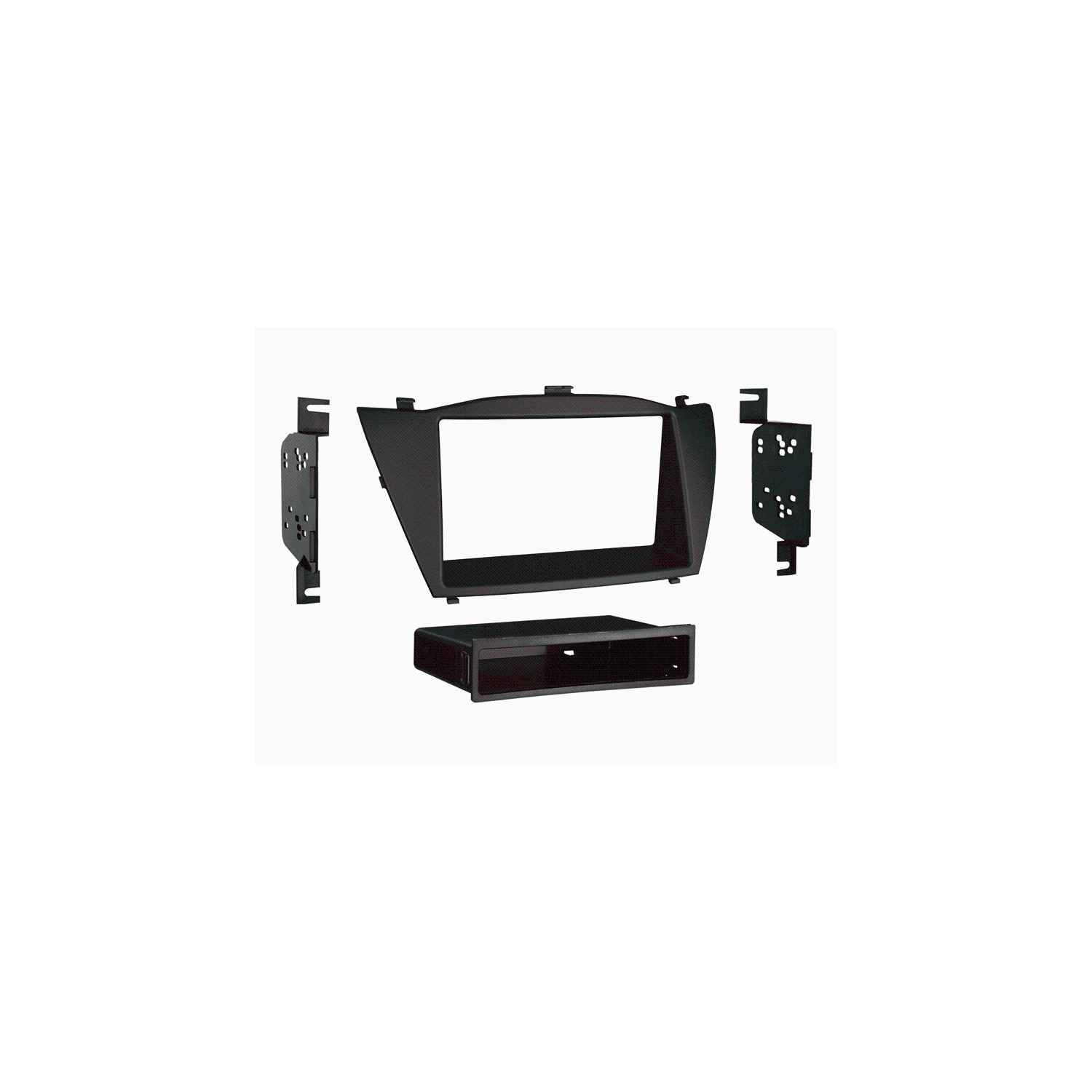 Metra 99-7341B Hyundai Tucson 2010-up Installation Dash Kit for Single or Double DIN/ISO Radios - Black