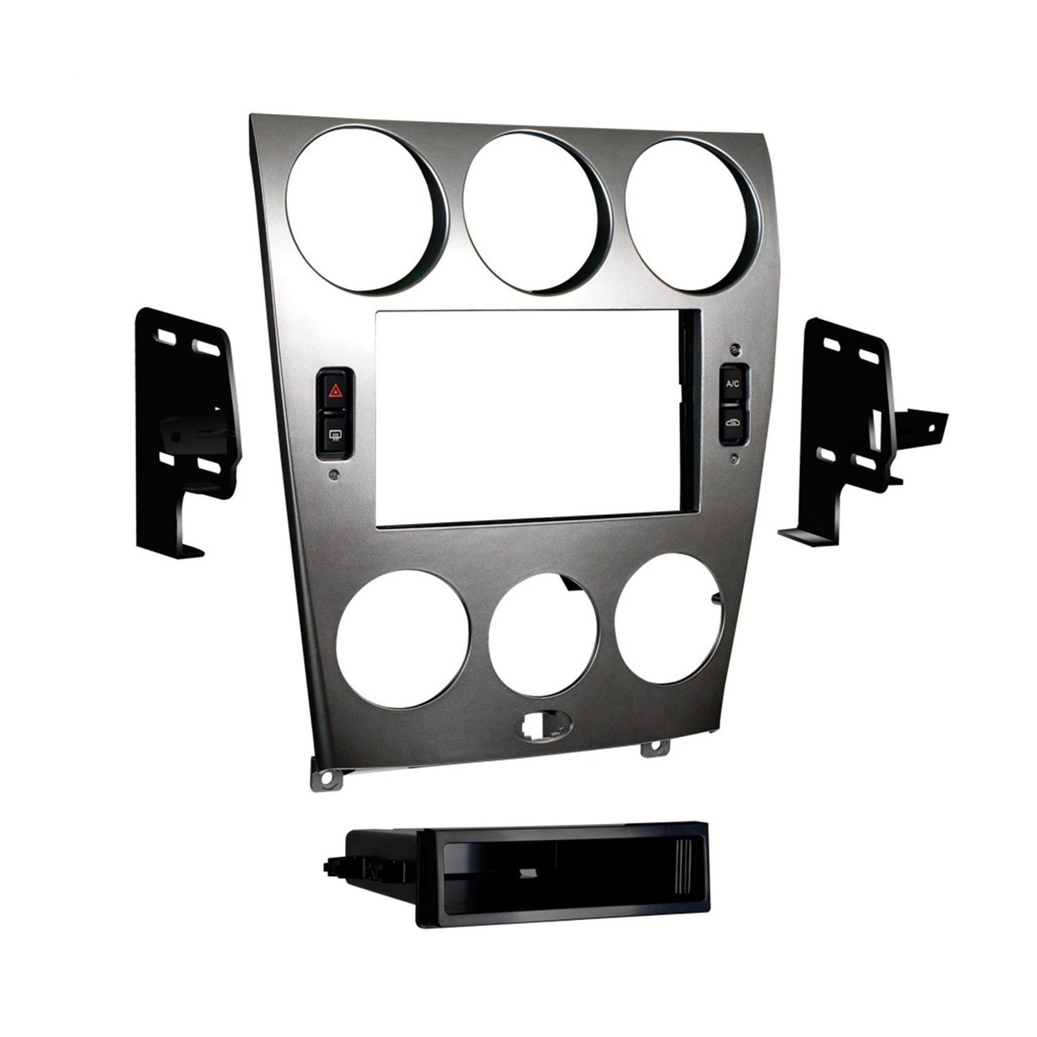 Metra 99-7523S 2003-2005 Mazda 6 Double and ISO DIN Radio Install Kit