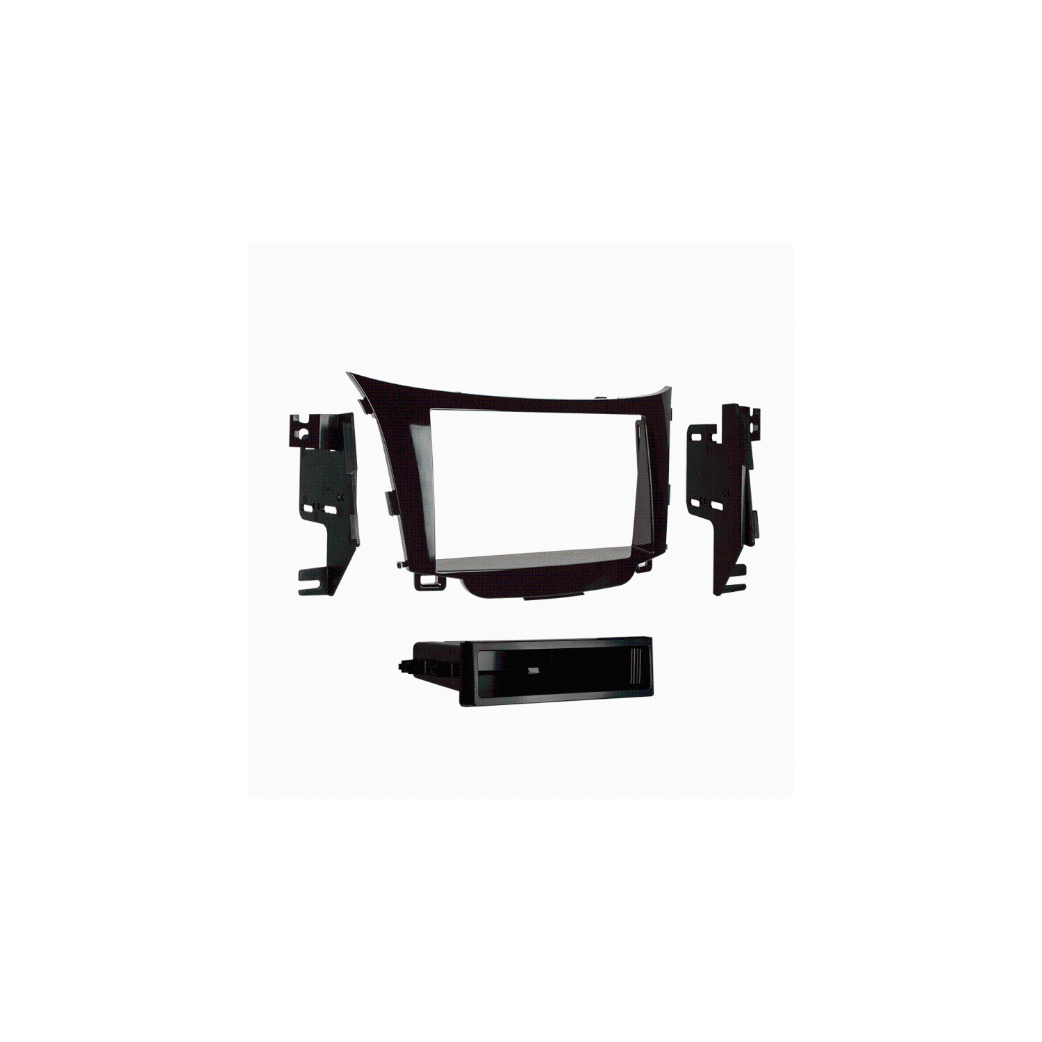 Metra 99-7357HG ISO Single DIN Installation Dash Kit w/Pocket For 2013-Up Hyundai Elantra GT