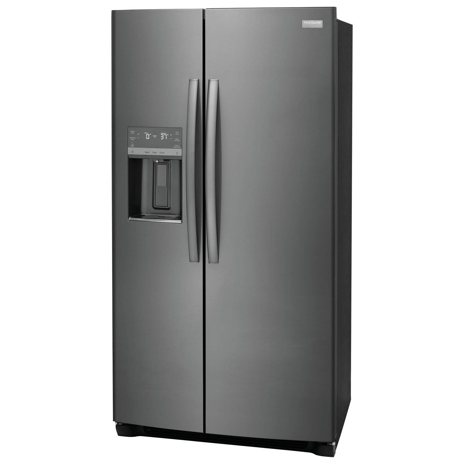 Frigidaire Gallery 36" 22.2 Cu. Ft. Side-By-Side Refrigerator - Black Stainless