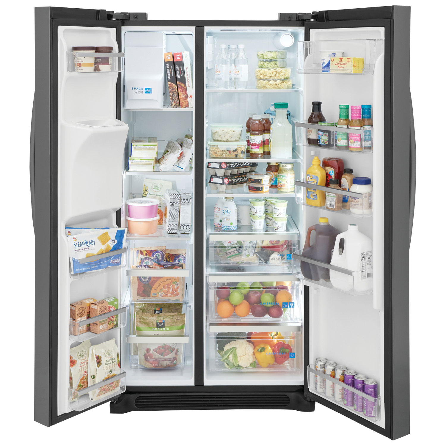 Frigidaire Gallery 36" 22.2 Cu. Ft. Side-By-Side Refrigerator - Black Stainless