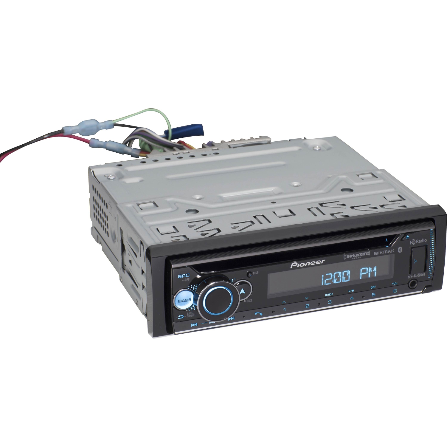 Récepteur CD pour l'auto 1 DIN DEH-S7200BHS de Pioneer avec radio HD MIXTRAX Bluetooth