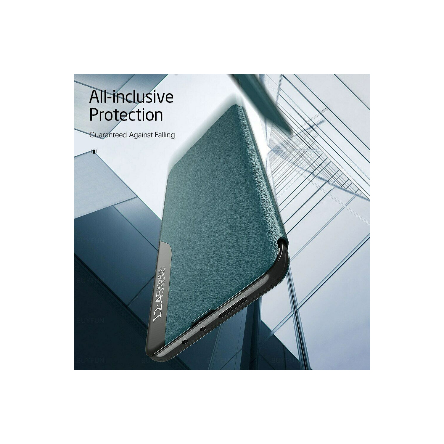 Smart Case window view leather Magnetic stand fundas phone cover Coque for Samsung Galaxy S21 Plus