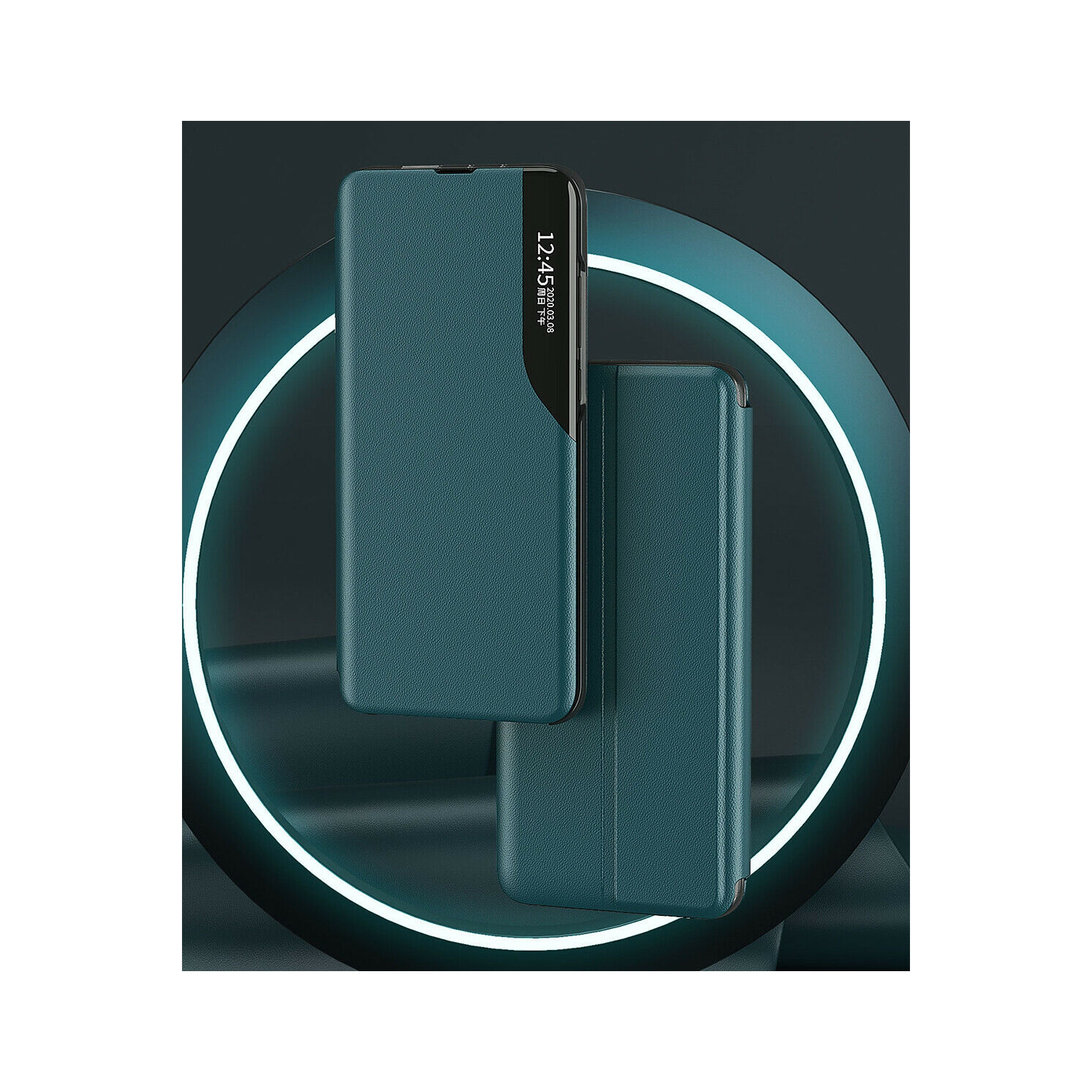 Smart Case window view leather Magnetic stand fundas phone cover Coque for Samsung Galaxy S21 Plus