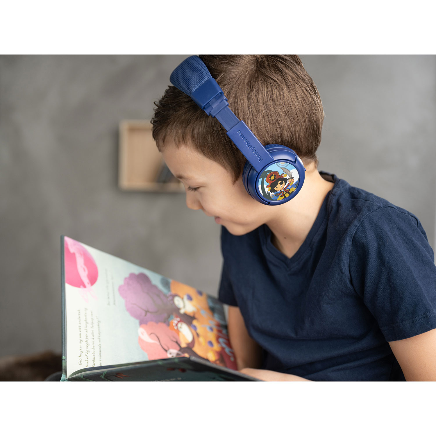 Casque d'écoute Bluetooth à isolation sonore PLAY+ de BuddyPhones - Rose