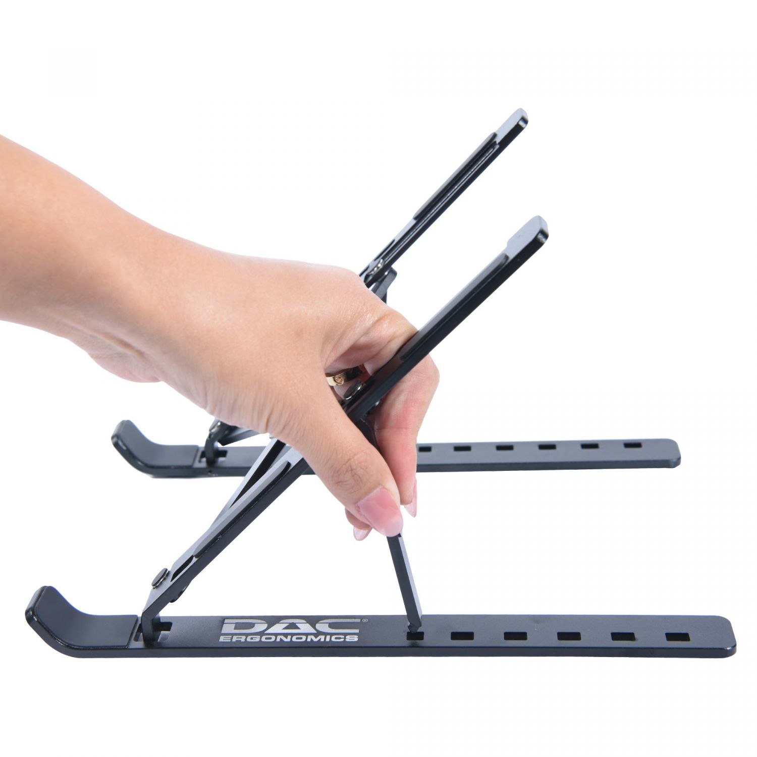 DAC MP-222 Portable And Adjustable Laptop/Tablet Stand, Black