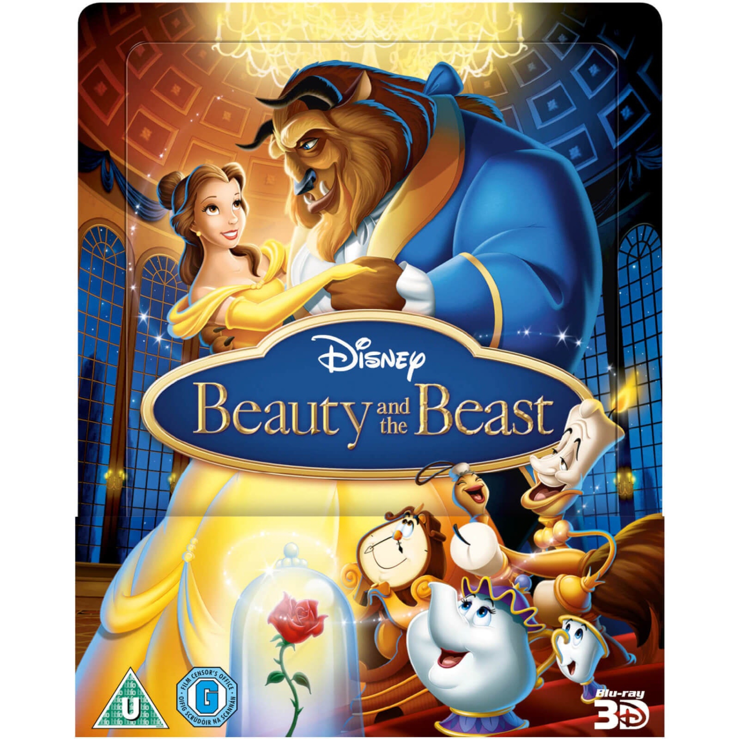 Coffret SteelBook la belle et la bête de Disney - Édition limitée [3D + Blu-ray 2D]