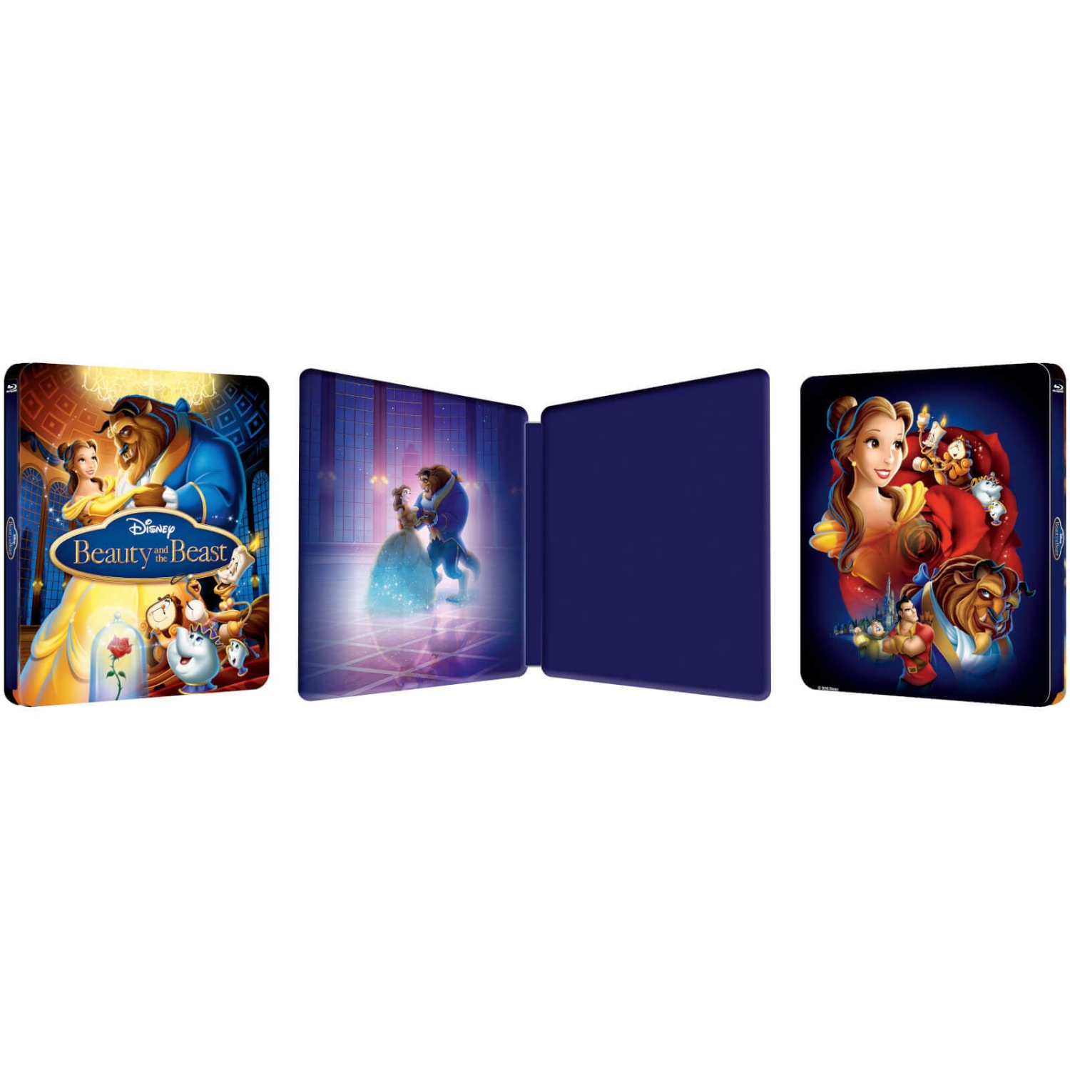 Coffret SteelBook la belle et la bête de Disney - Édition limitée [3D + Blu-ray 2D]