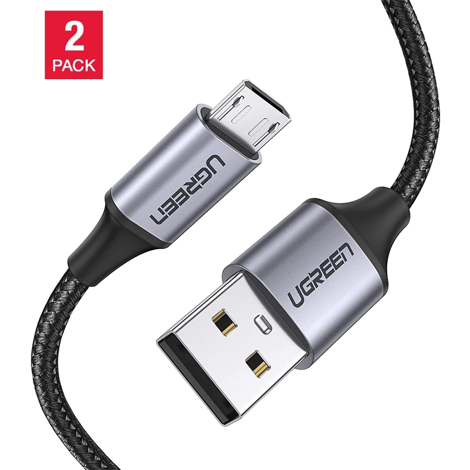 [2Pack ] UGREEN Micro USB Cable USB to Micro USB 2.0