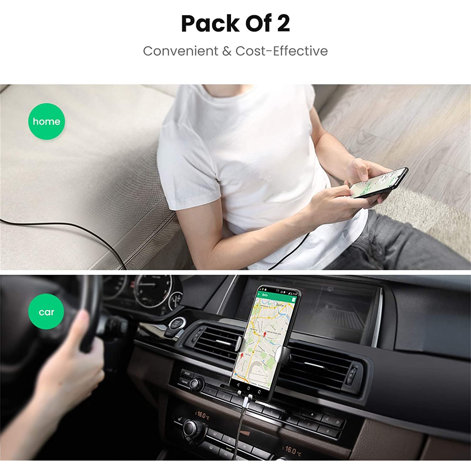 [2Pack ] UGREEN Micro USB Cable USB to Micro USB 2.0