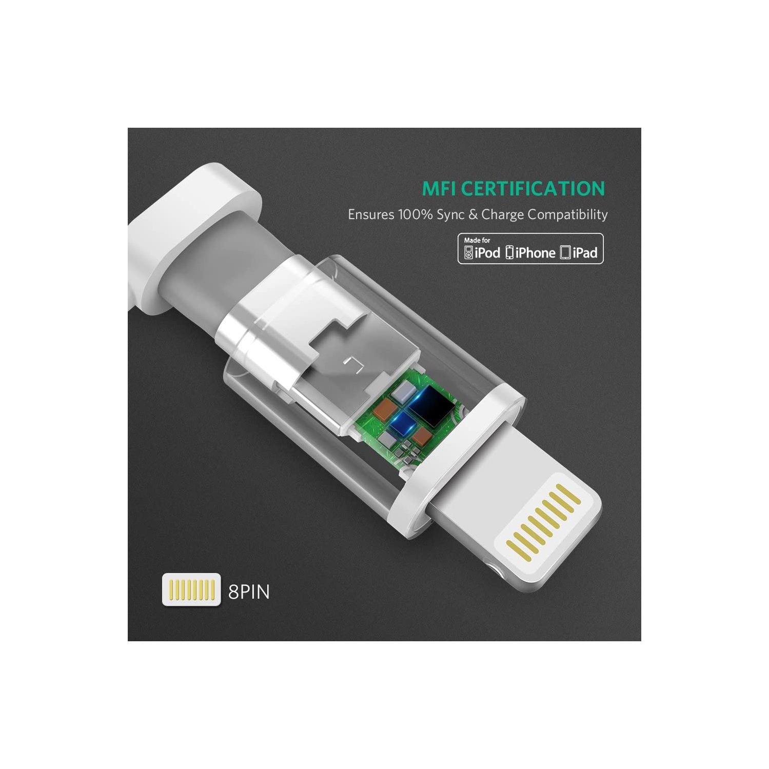 [2Pack]UGREEN Micro-USB to USB Cable with Lightning Adapter