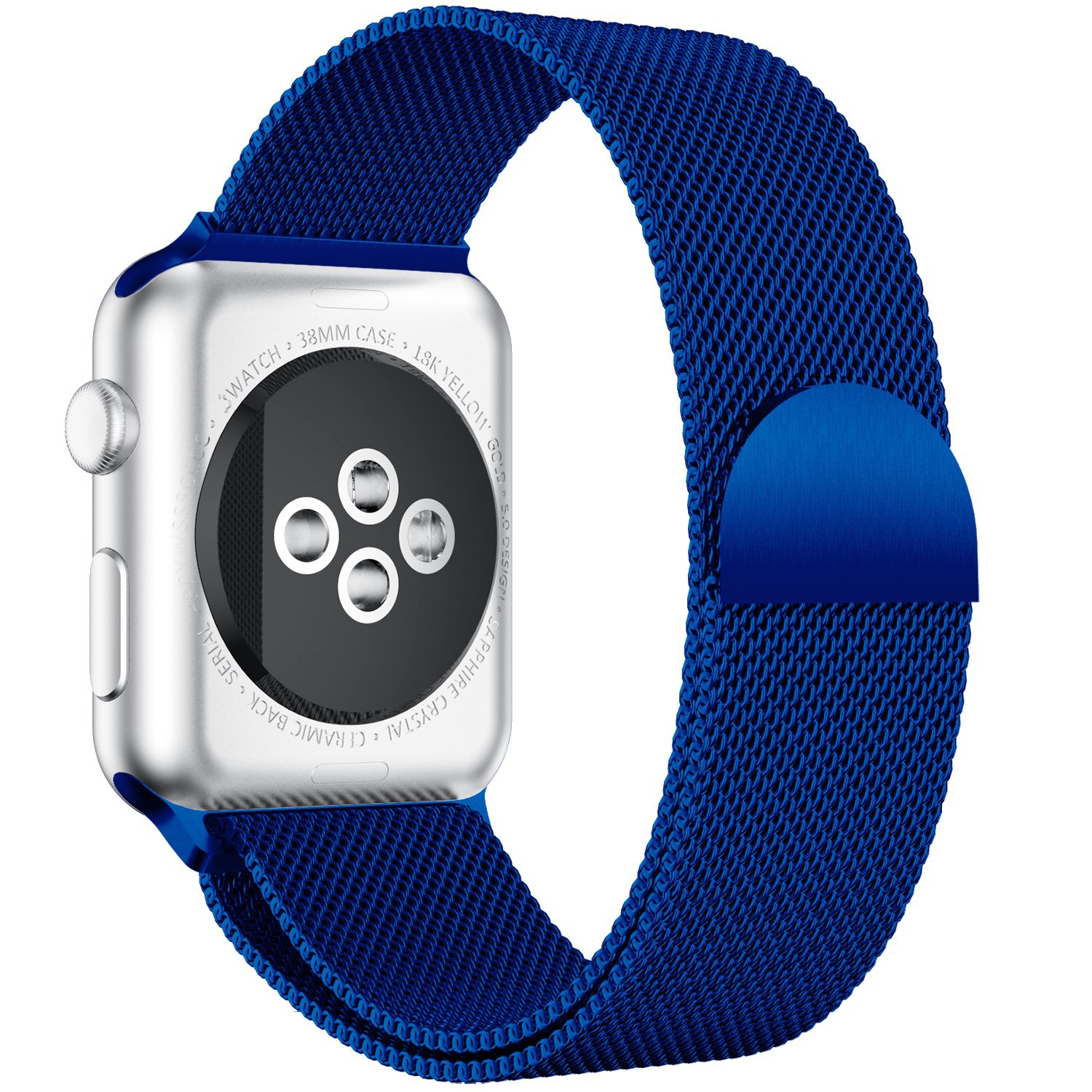 SAMA Magnetic Milanese Loop Stainless Steel Watch Bands 38/40mm For iWatch Series 5 4 3 2 1 Blue