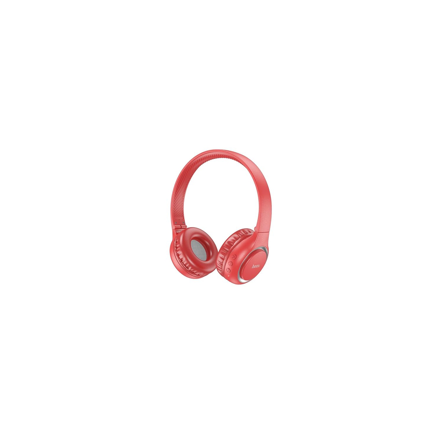 Bluetooth V5.0 Wireless Stereo Headphones Headsets Noise Isolation High Bass with Microphone, RED
