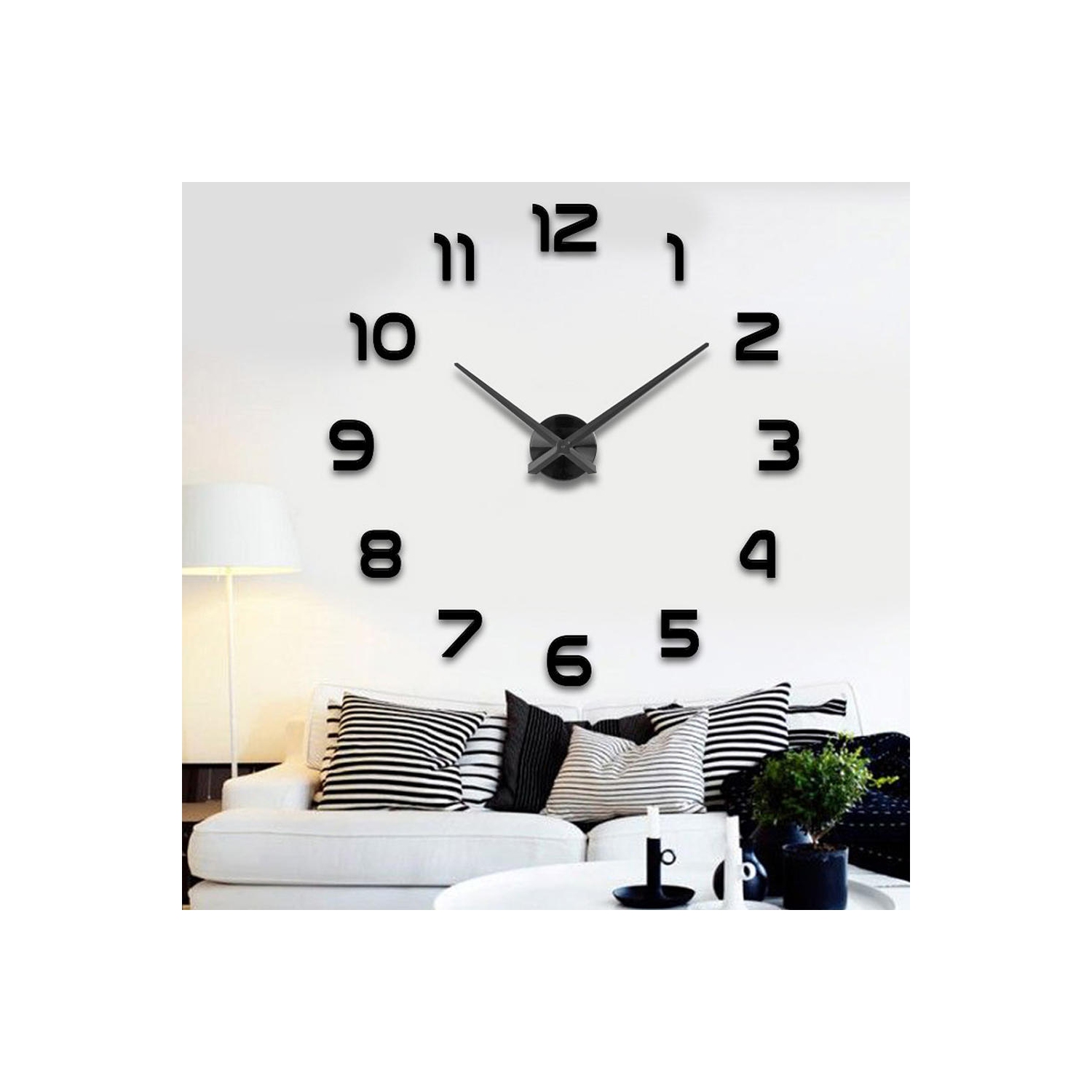 3D Large Modern DIY Wall Clock