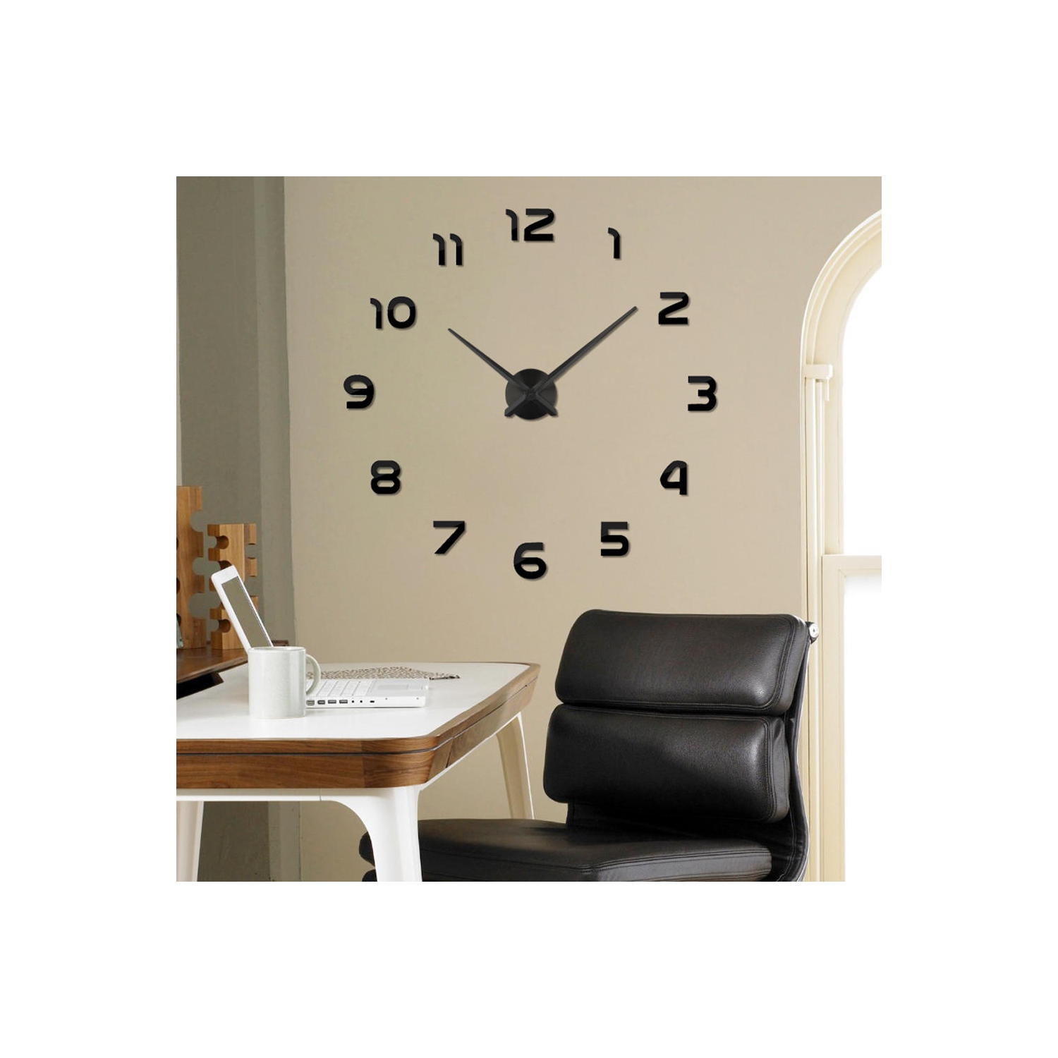 3D Large Modern DIY Wall Clock