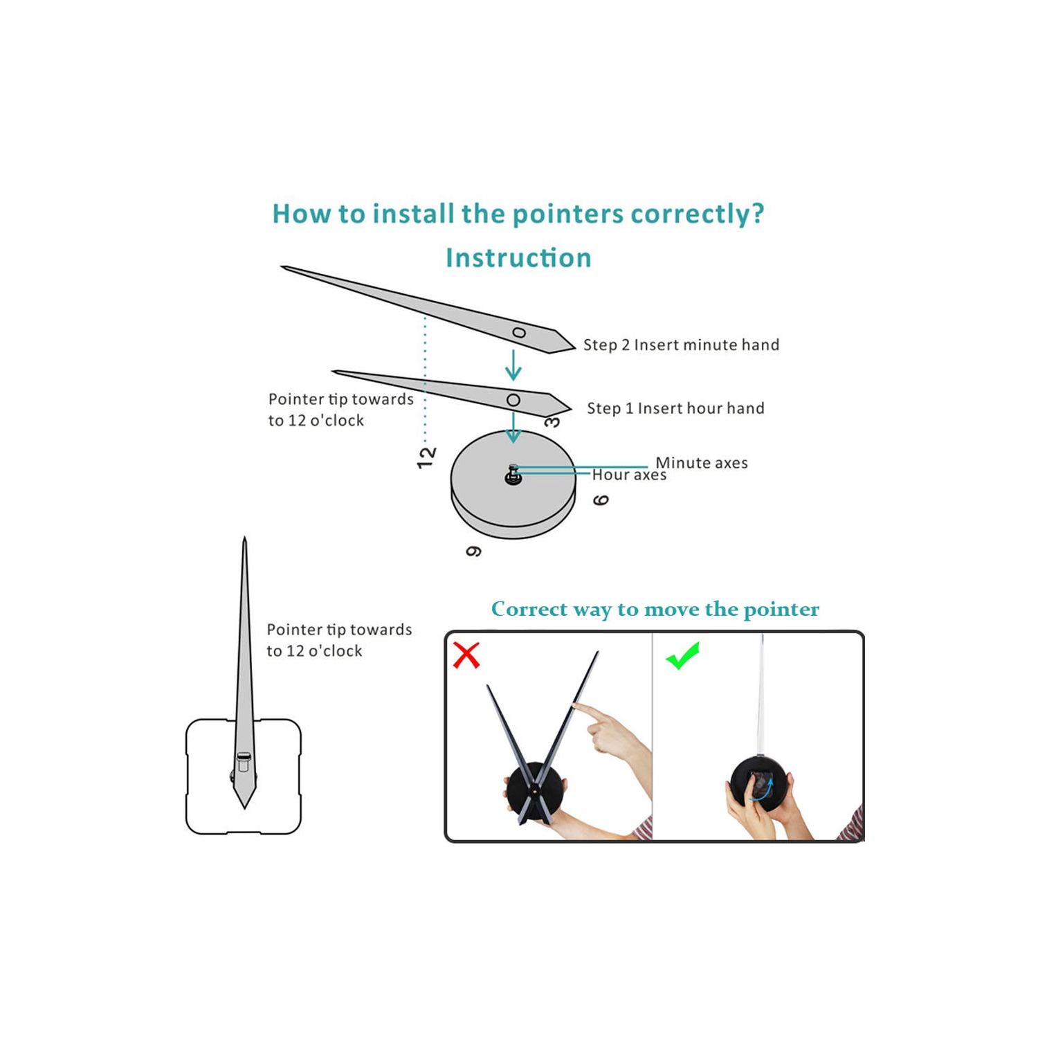 3D Large Modern DIY Wall Clock