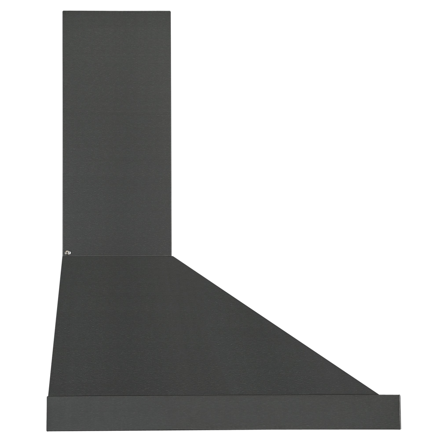 Ancona Hotte de cuisine pyramidale convertible à fixation murale en acier inoxydable noir de 30 po